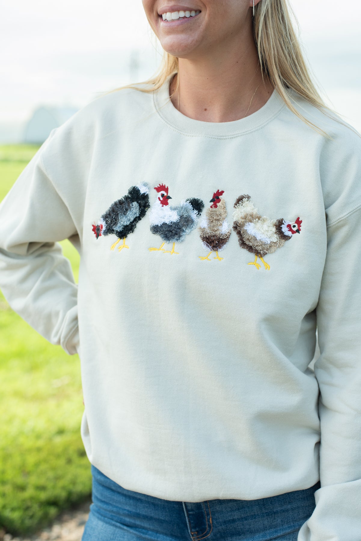 Fluffy Chicken Crewneck