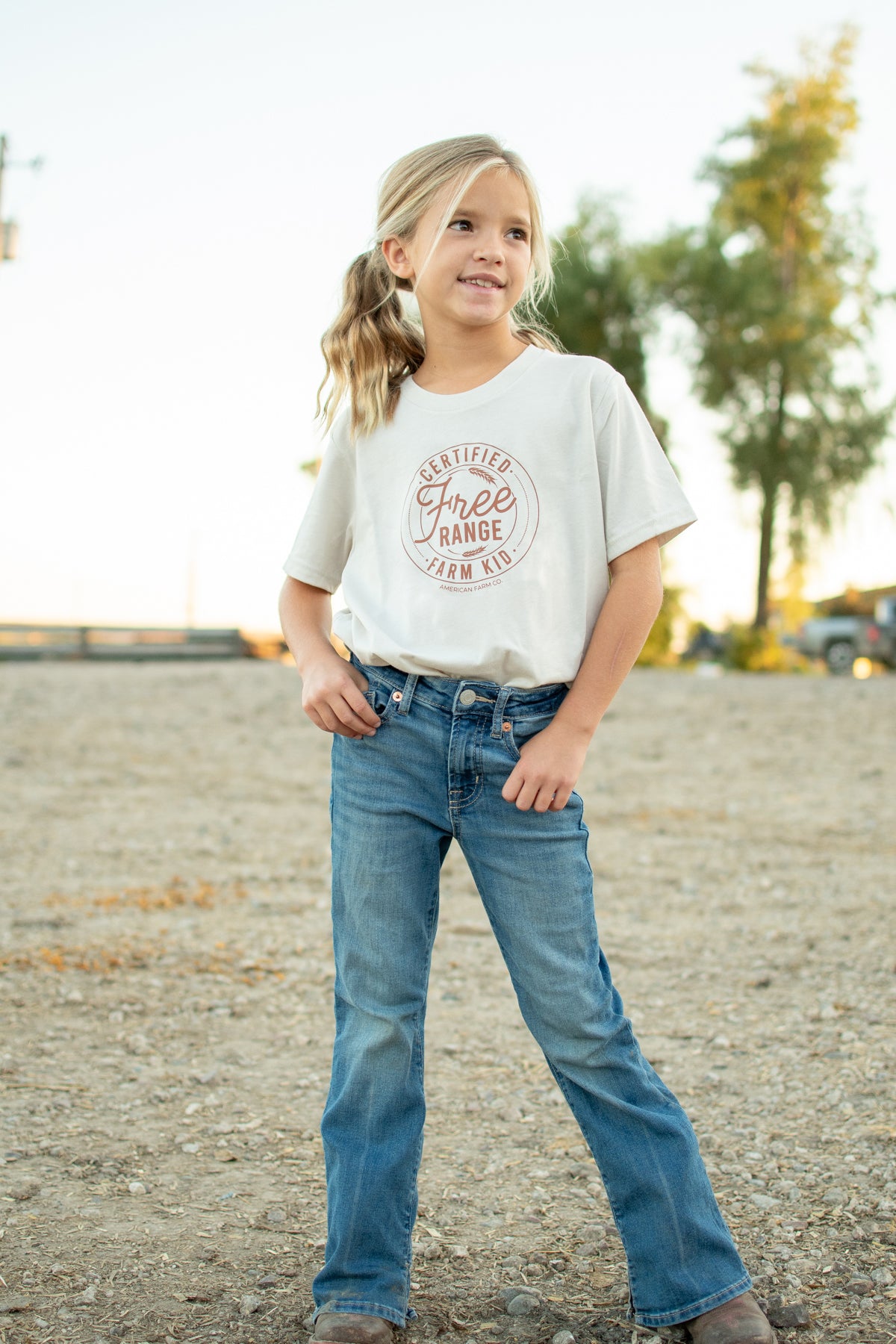 'Free Range Farm Kid' Toddler/Youth Tee