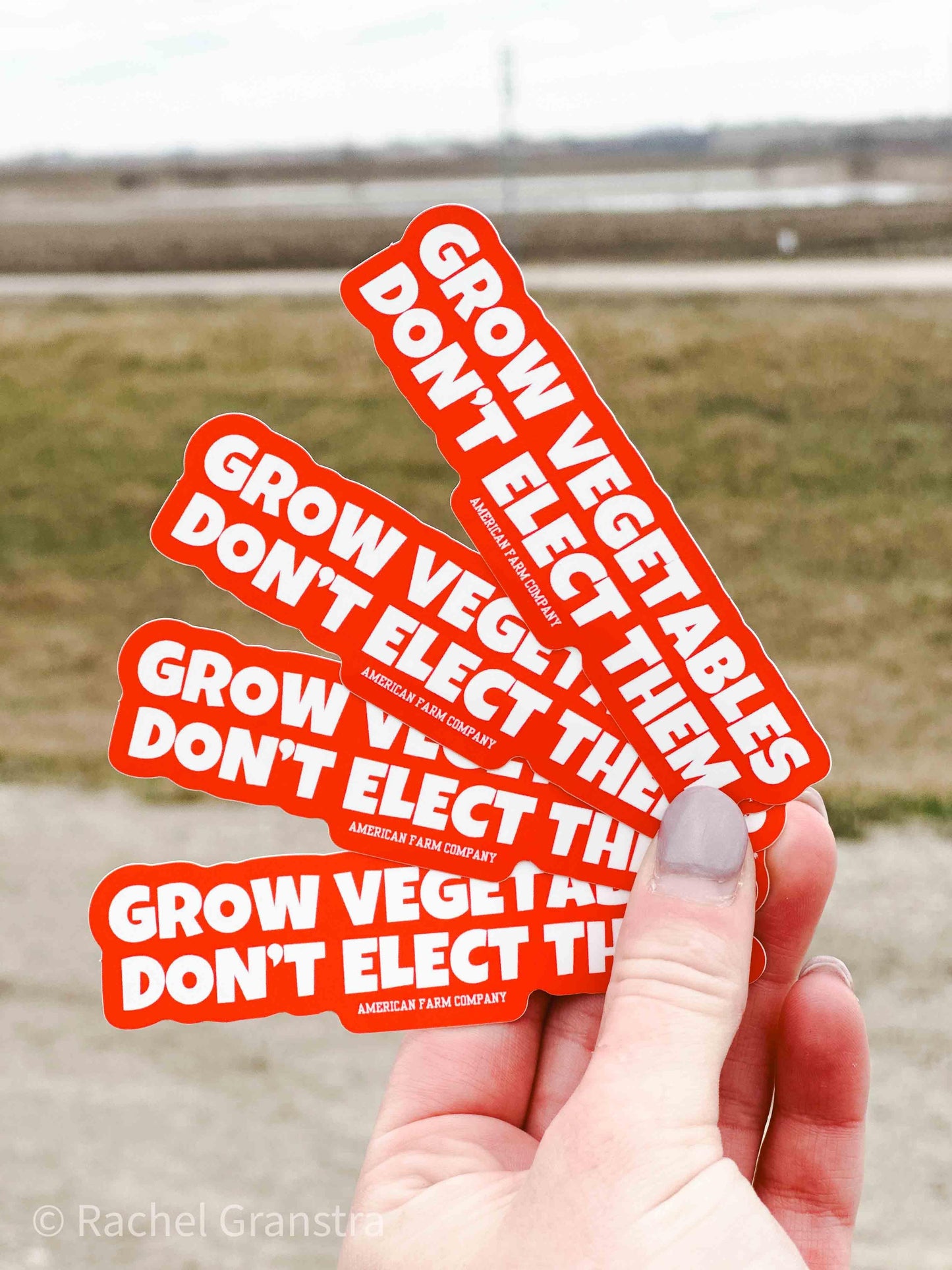 ‘Grow Vegetables, Don’t Elect Them’ Sticker Decal - American Farm Company