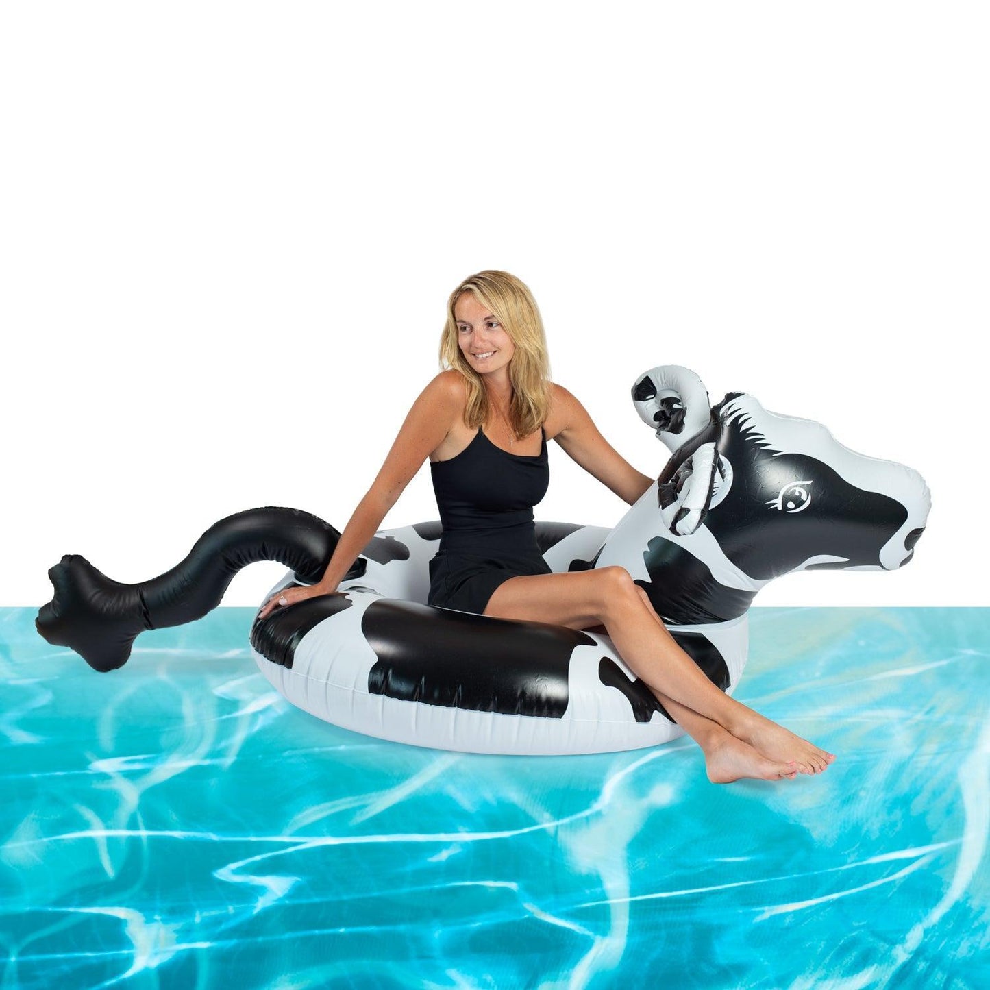 EXCLUSIVE‼️ Giant Inflatable Cow Swim Ring Floatie - American Farm Company