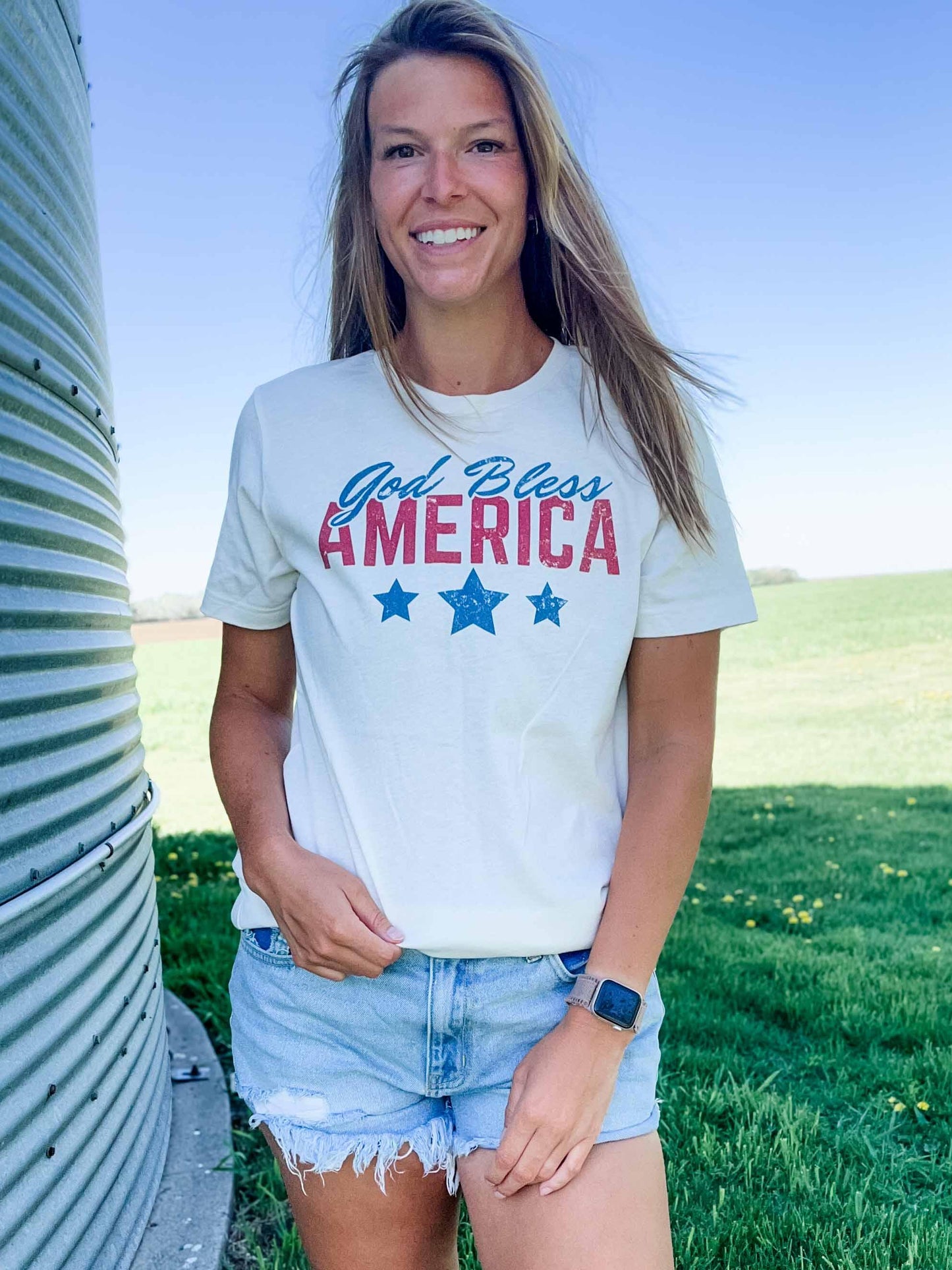 'God Bless America' Tee - 2 sided