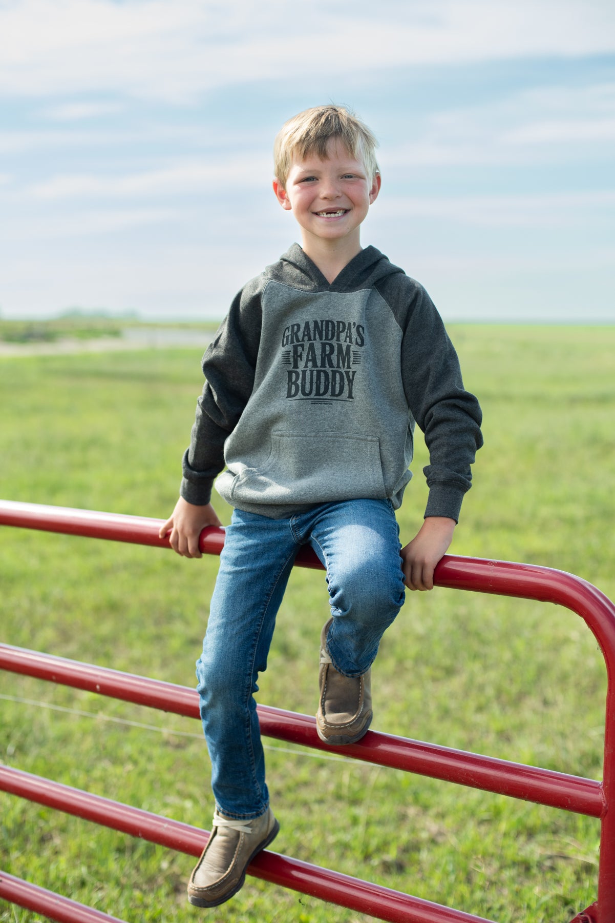 'Grandpa's Farm Buddy' Toddler/Youth Hoodie