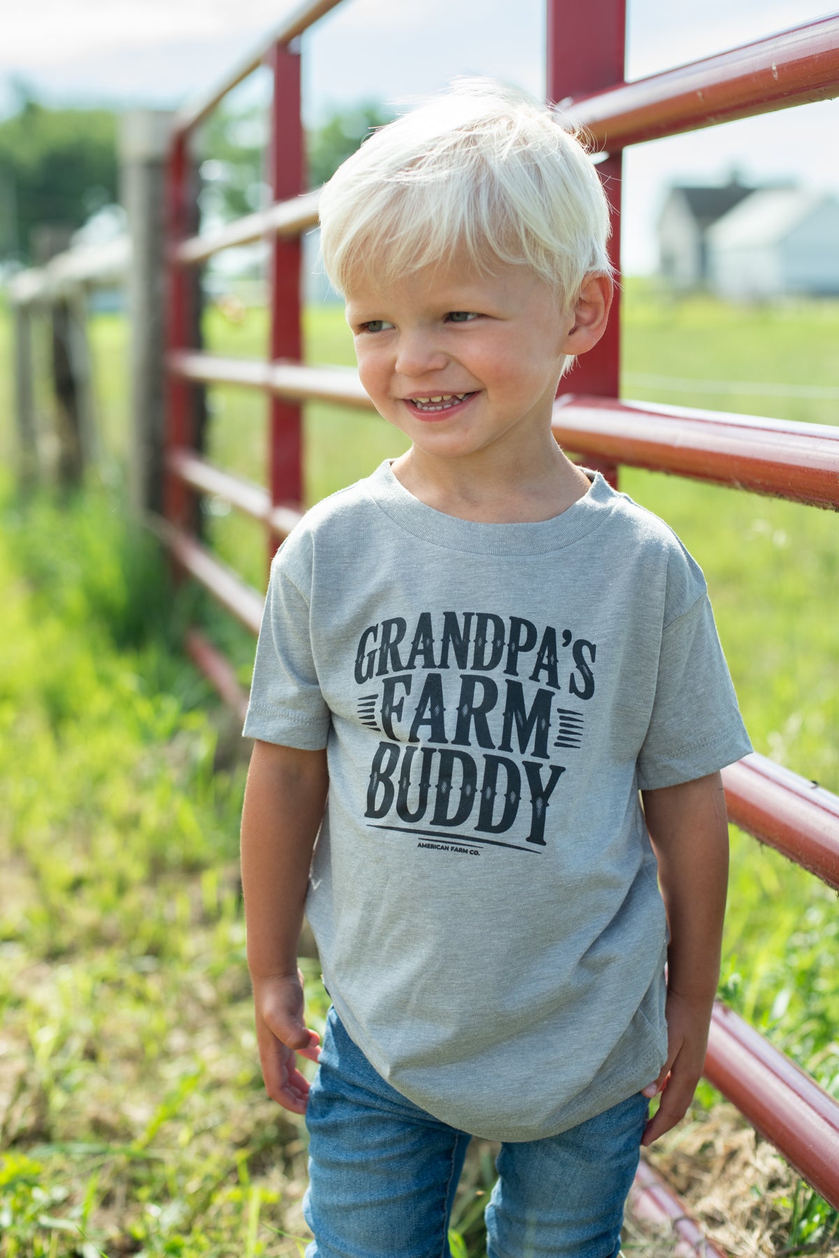 'Grandpa's Farm Buddy' Toddler/Youth Tee