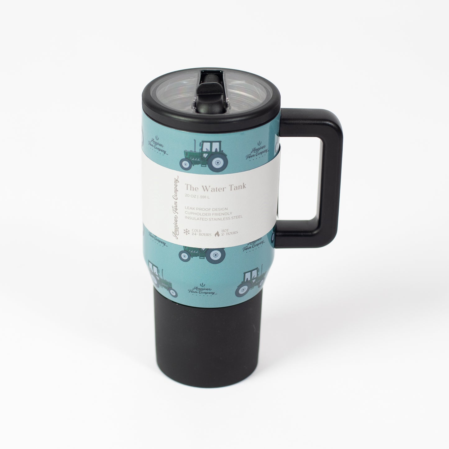Green Tractor 20oz Water Tank Tumbler - American Farm Company
