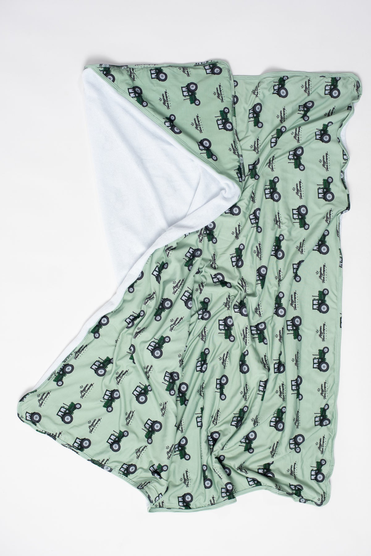 Green Tractor Baby/Toddler Hooded Towel