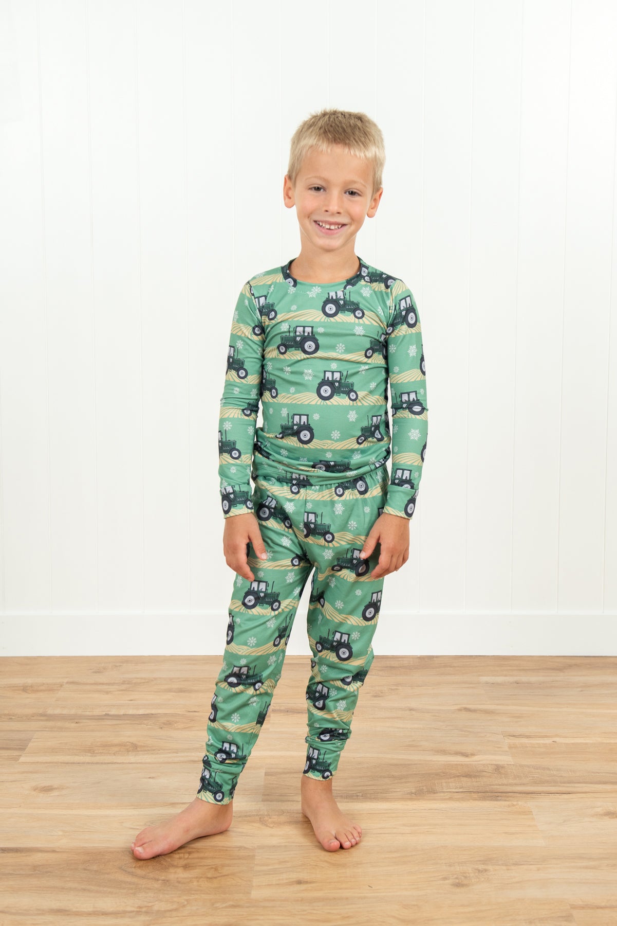 Green Tractor Christmas Toddler/Youth Pajama Set *PREORDER*