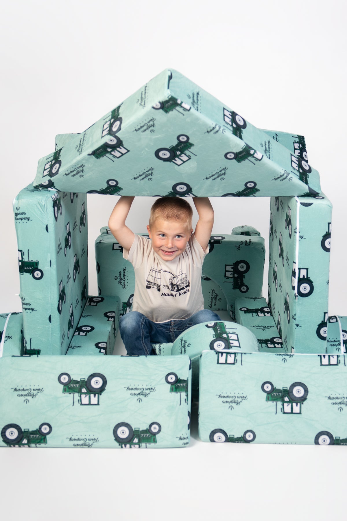 Green Tractor Kids 14pc Foam Couch *PREORDER*