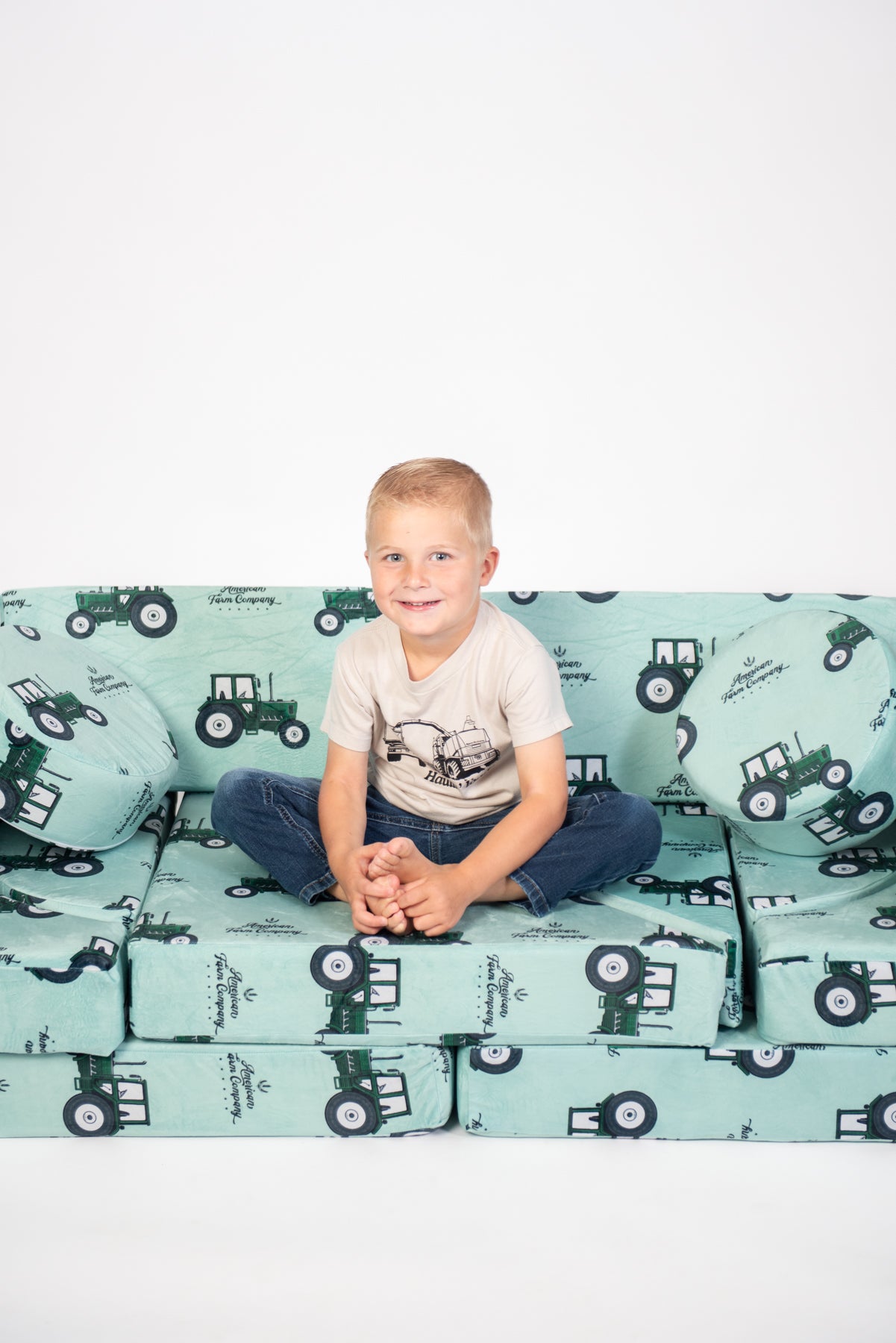 Green Tractor Kids 14pc Foam Couch *PREORDER*