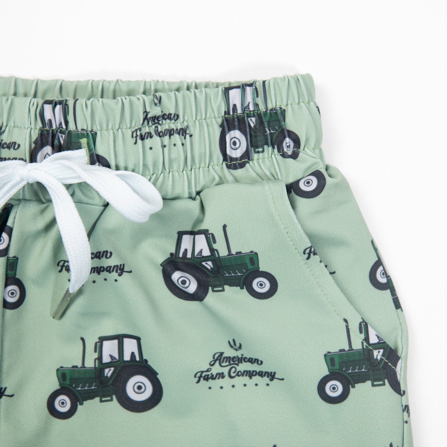 Green Tractor Toddler/Youth Swim Trunk