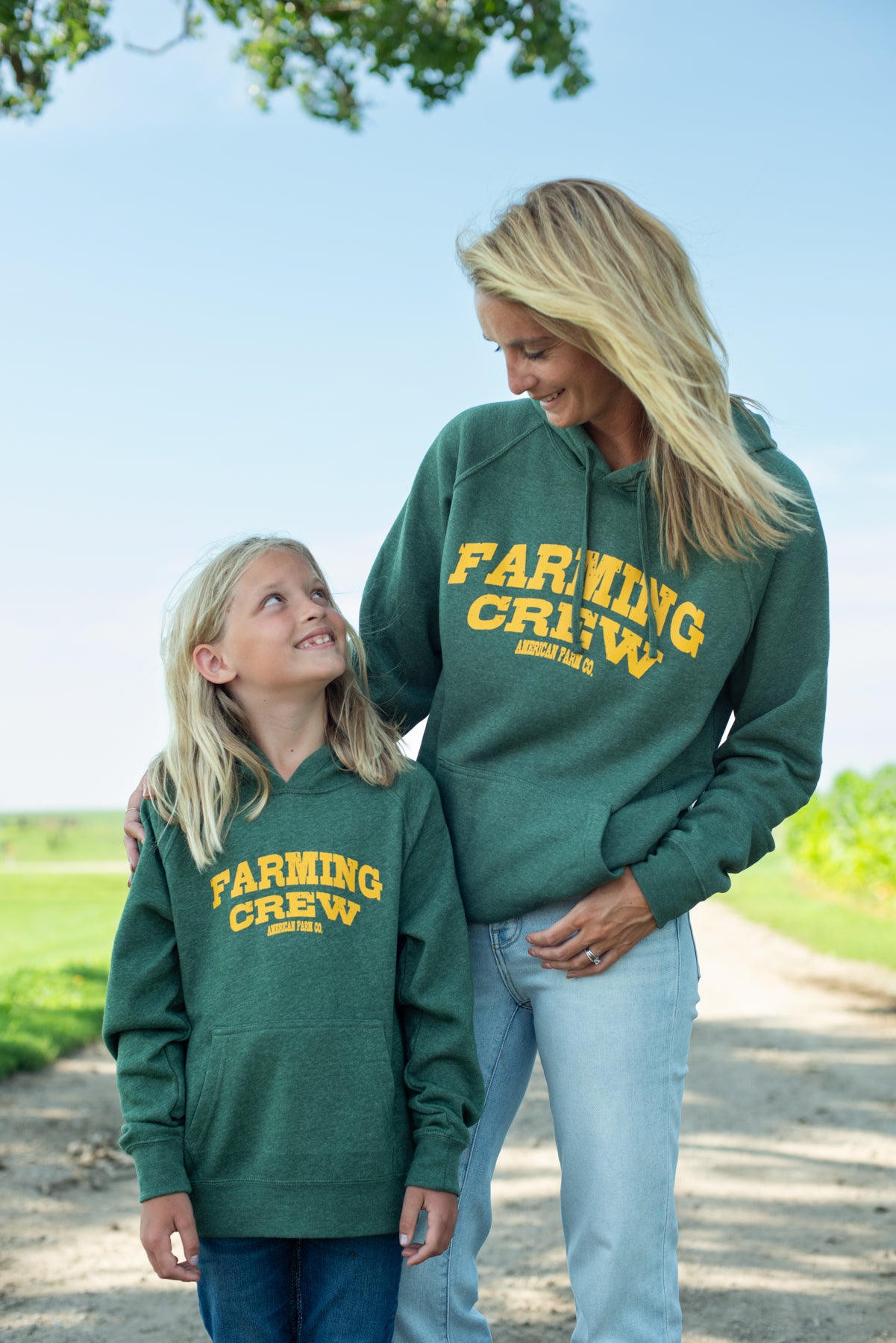 Green 'Farming Crew' Hoodie