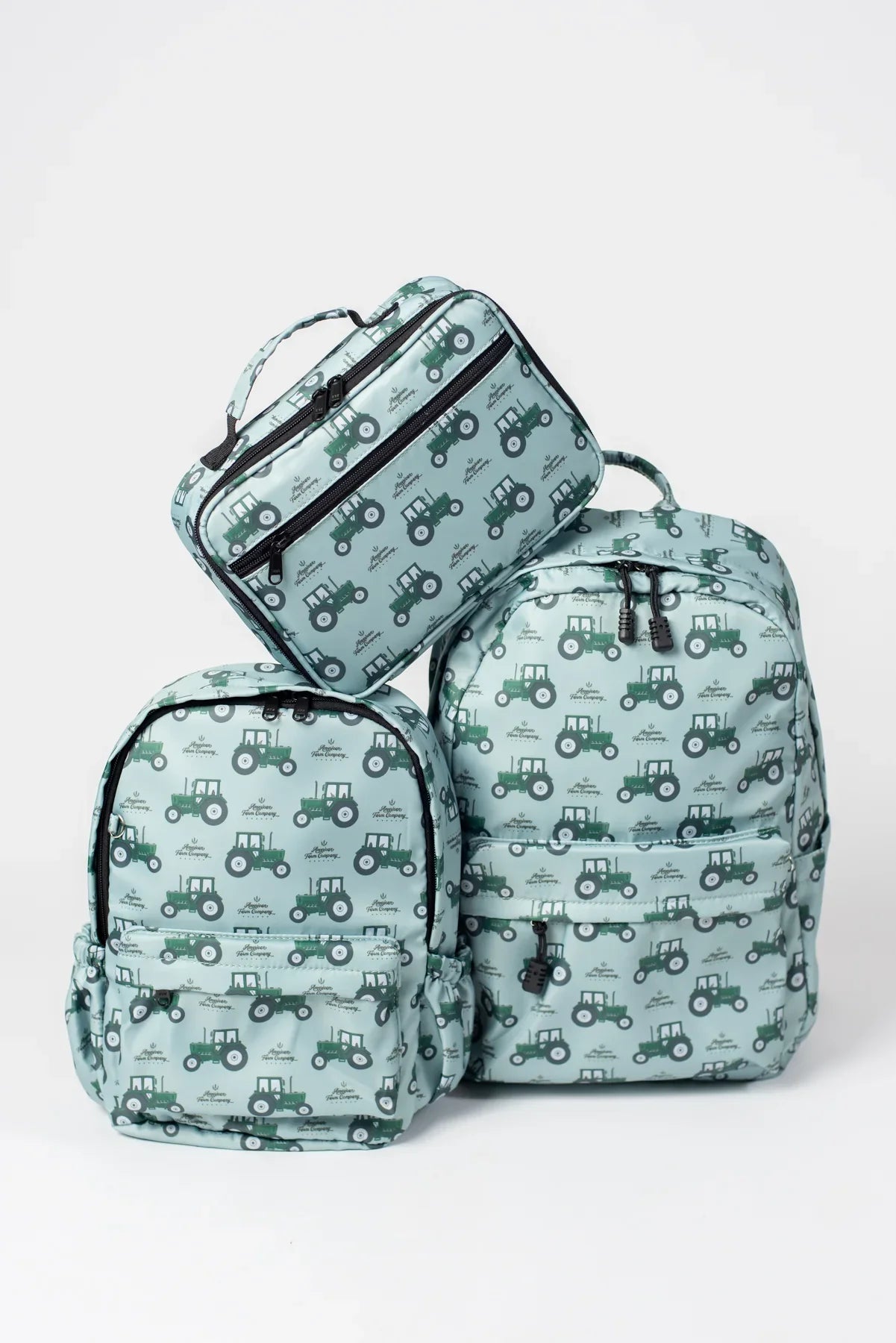 Green Tractor Lunch Bag