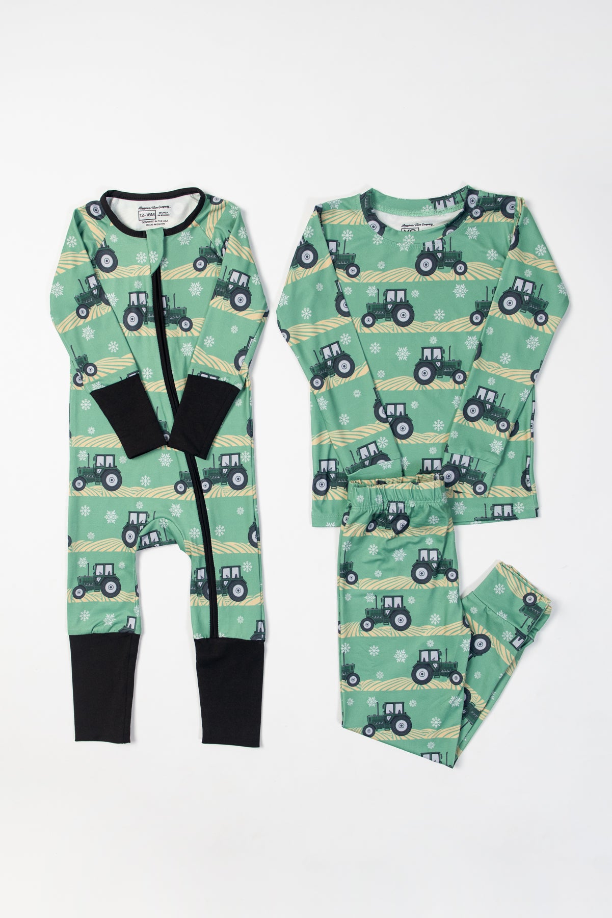 Green Tractor Christmas Baby Zippy *PREORDER*