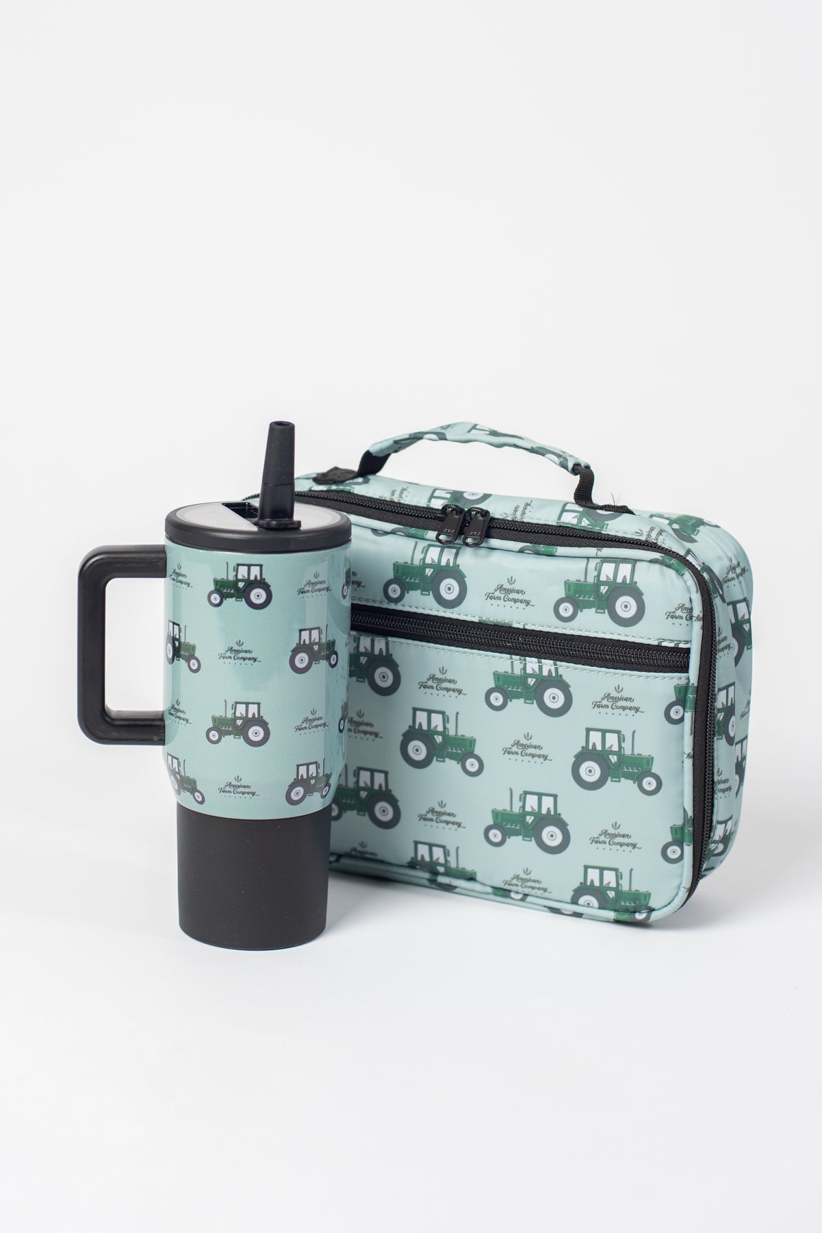 Green Tractor Lunch Bag