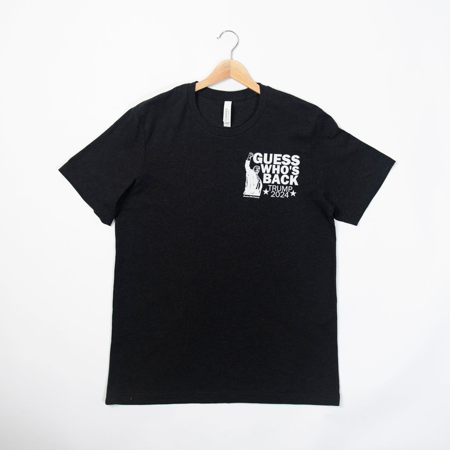 'Guess Who's Back' Trump Black Tee - American Farm Company