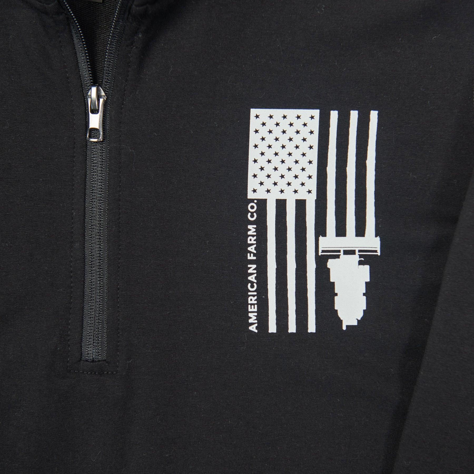 Harvest Flag Performance 1/4 Zip Pullover - American Farm Company