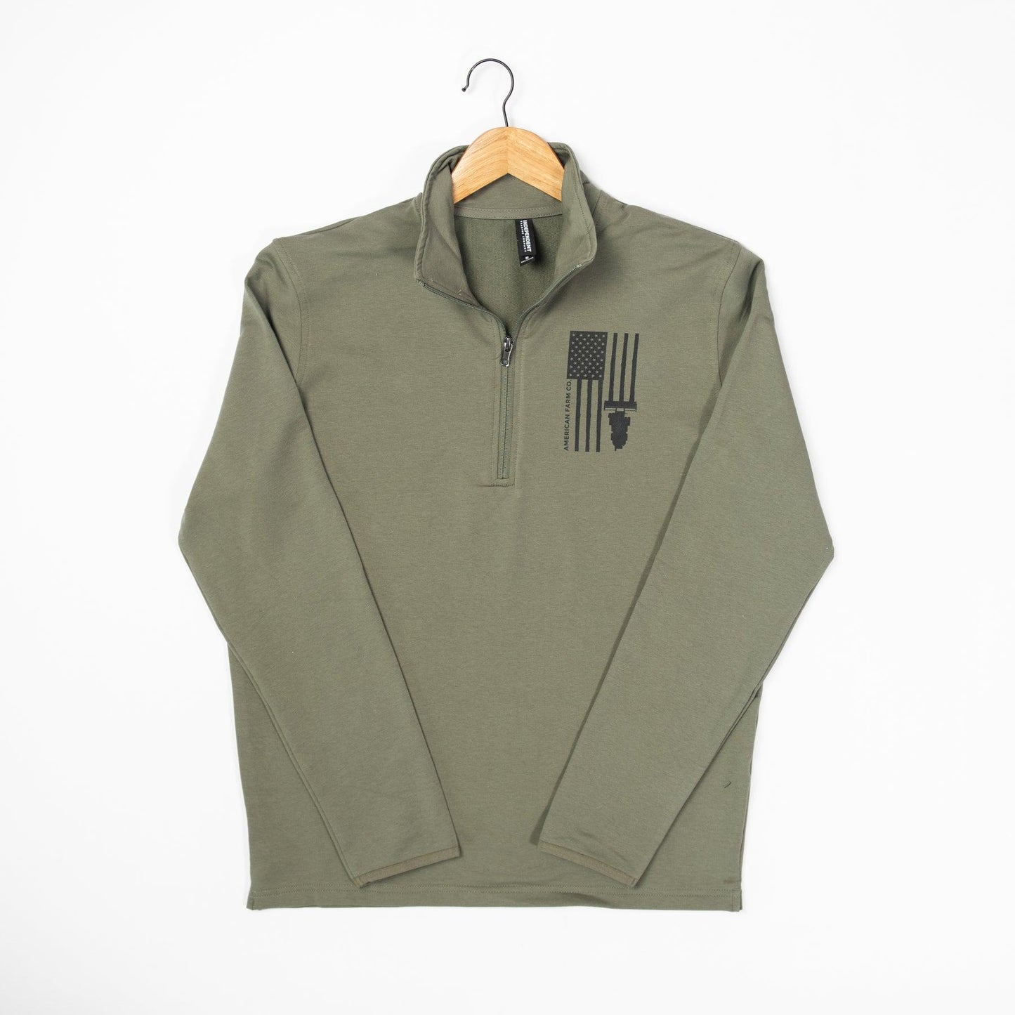 Harvest Flag Performance 1/4 Zip Pullover - American Farm Company