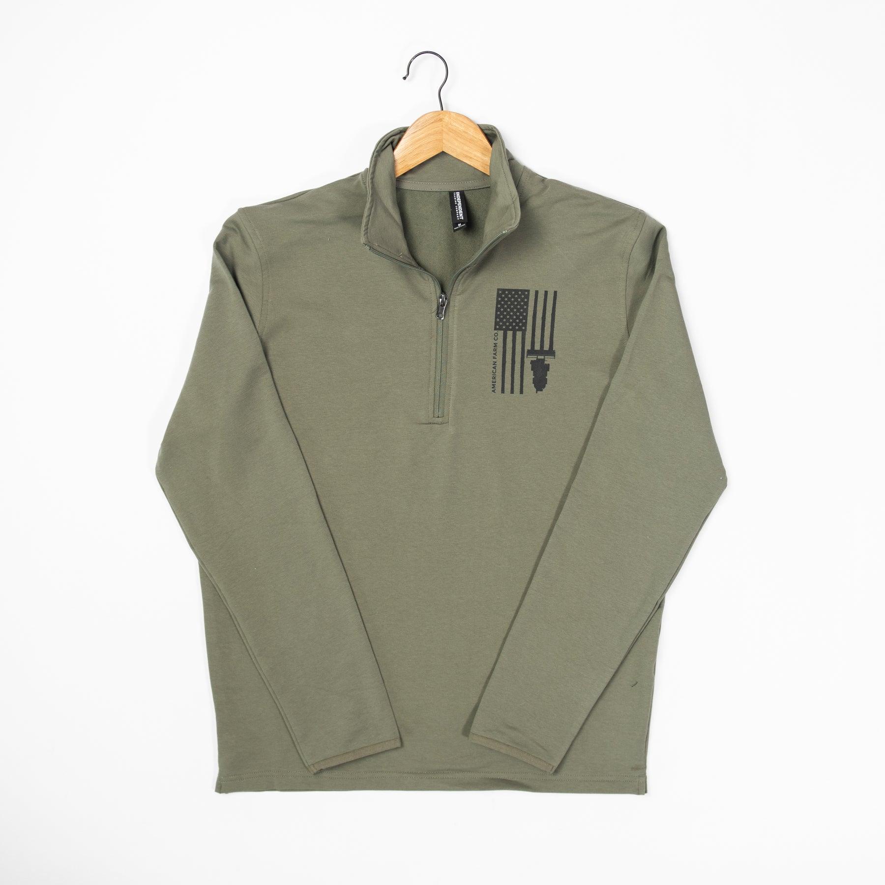 Harvest Flag Performance 1/4 Zip Pullover - American Farm Company
