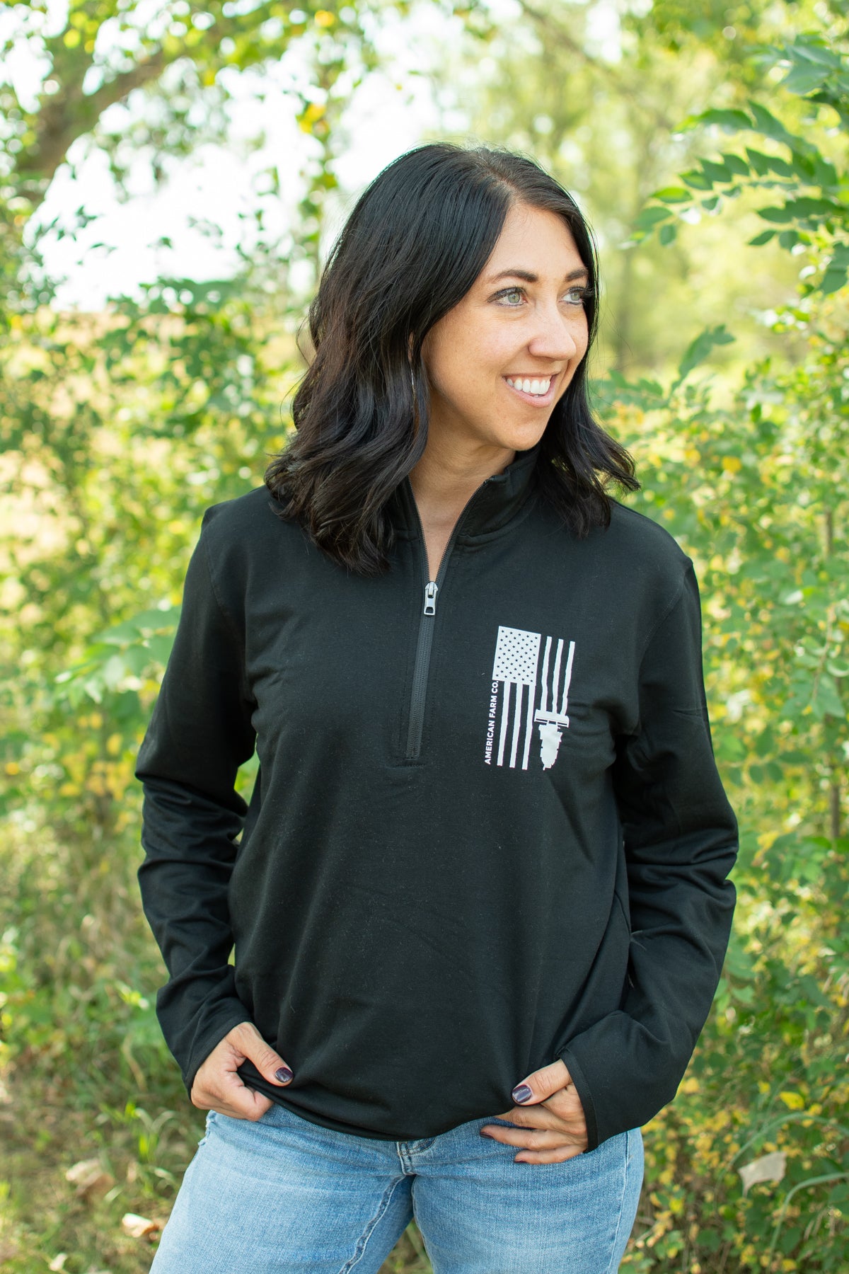 Harvest Flag Performance 1/4 Zip Pullover
