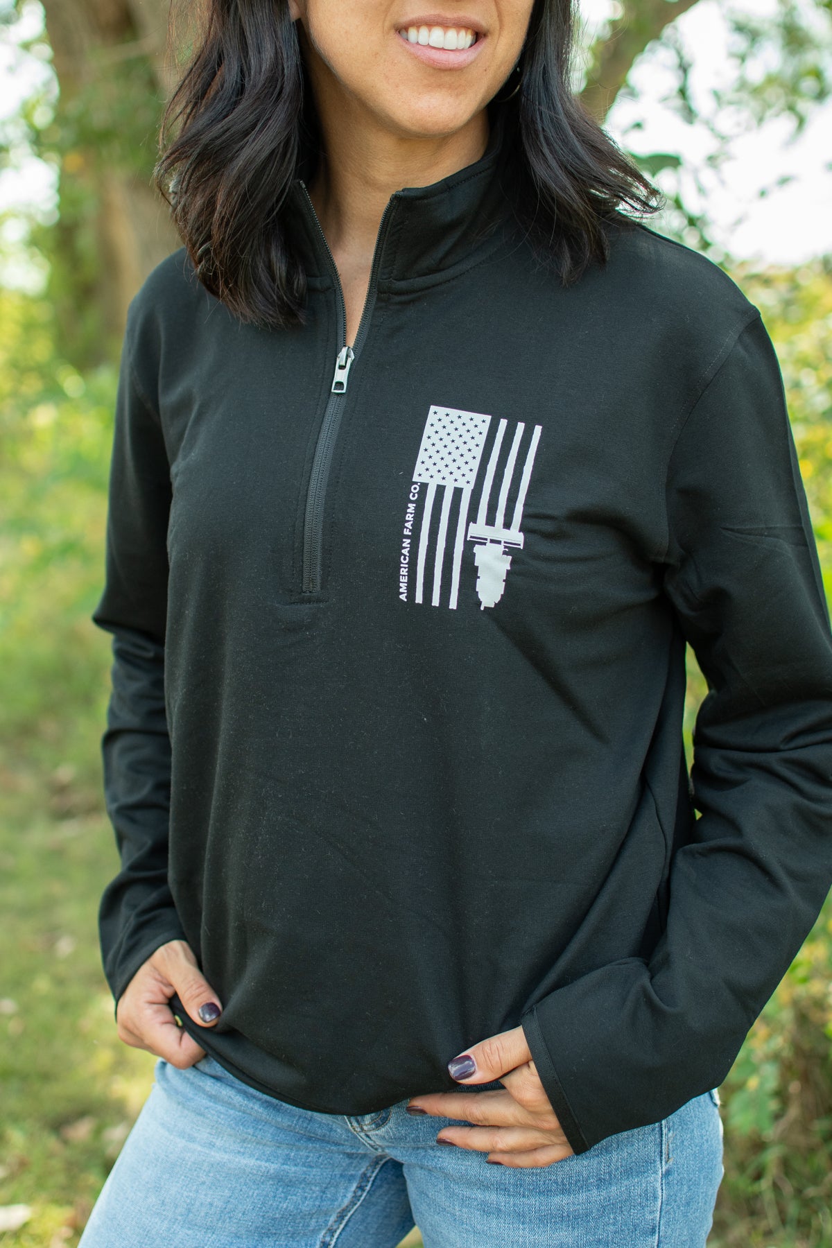 Harvest Flag Performance 1/4 Zip Pullover