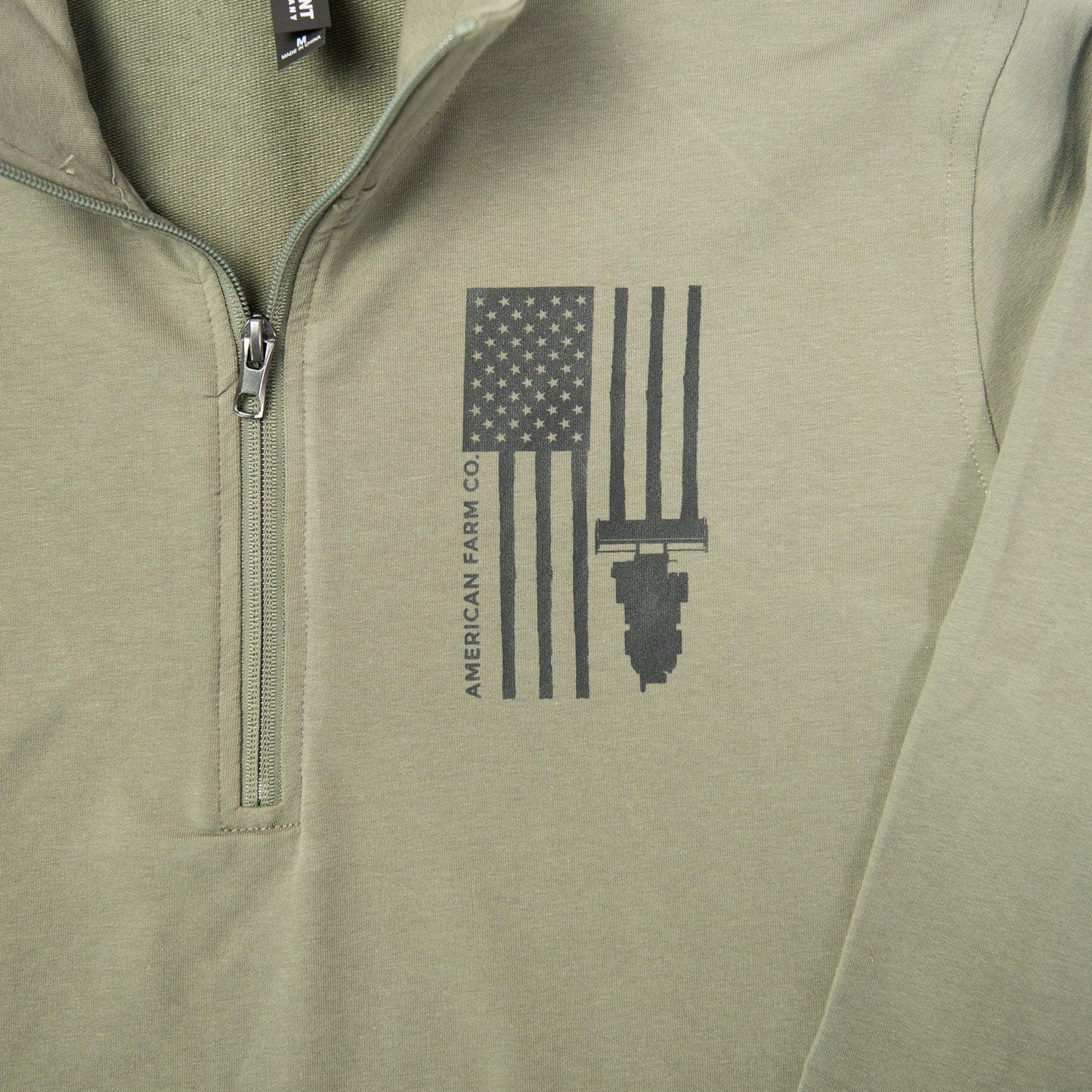 Harvest Flag Performance 1/4 Zip Pullover - American Farm Company