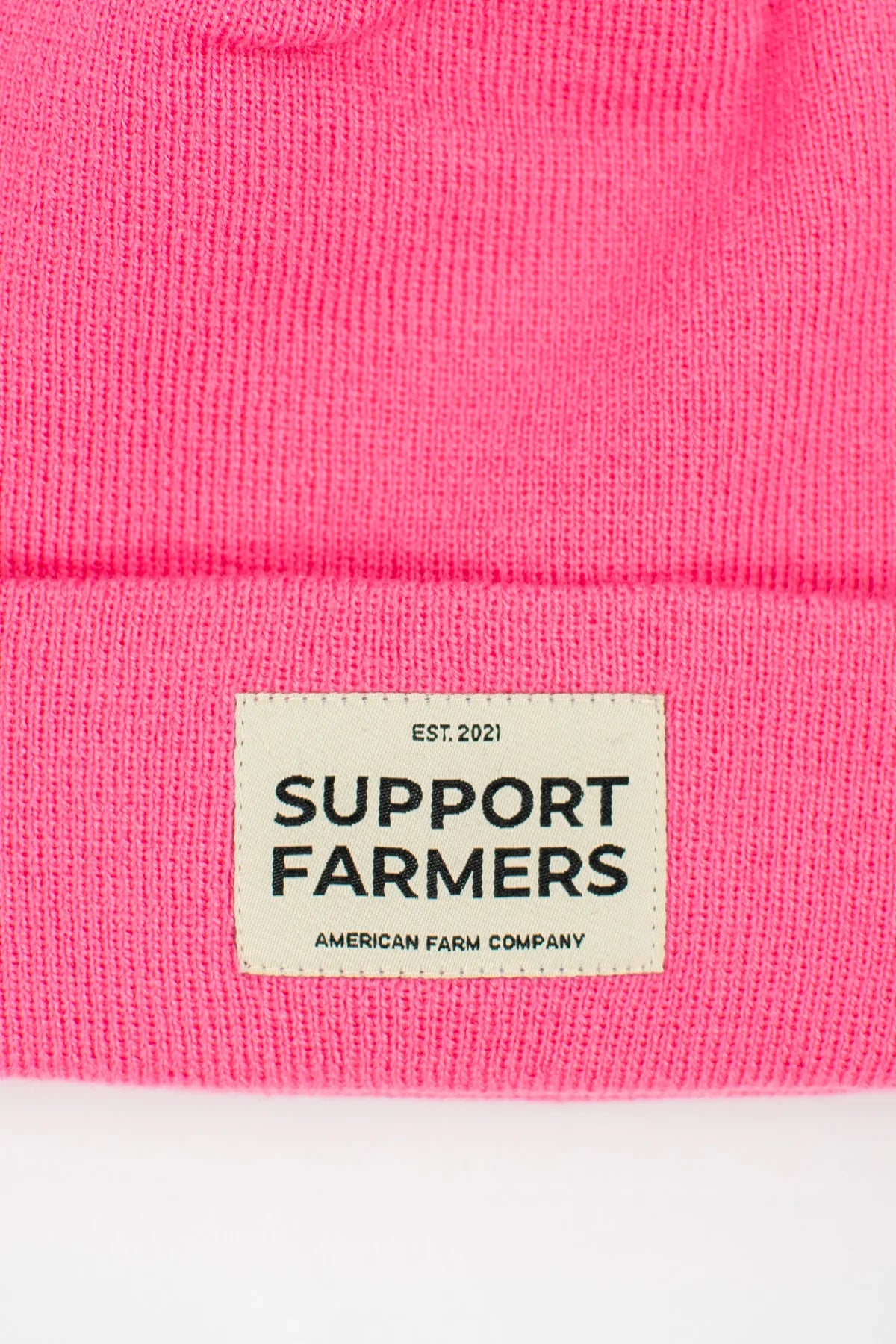 Hot Pink ‘Support Farmers’ Beanie