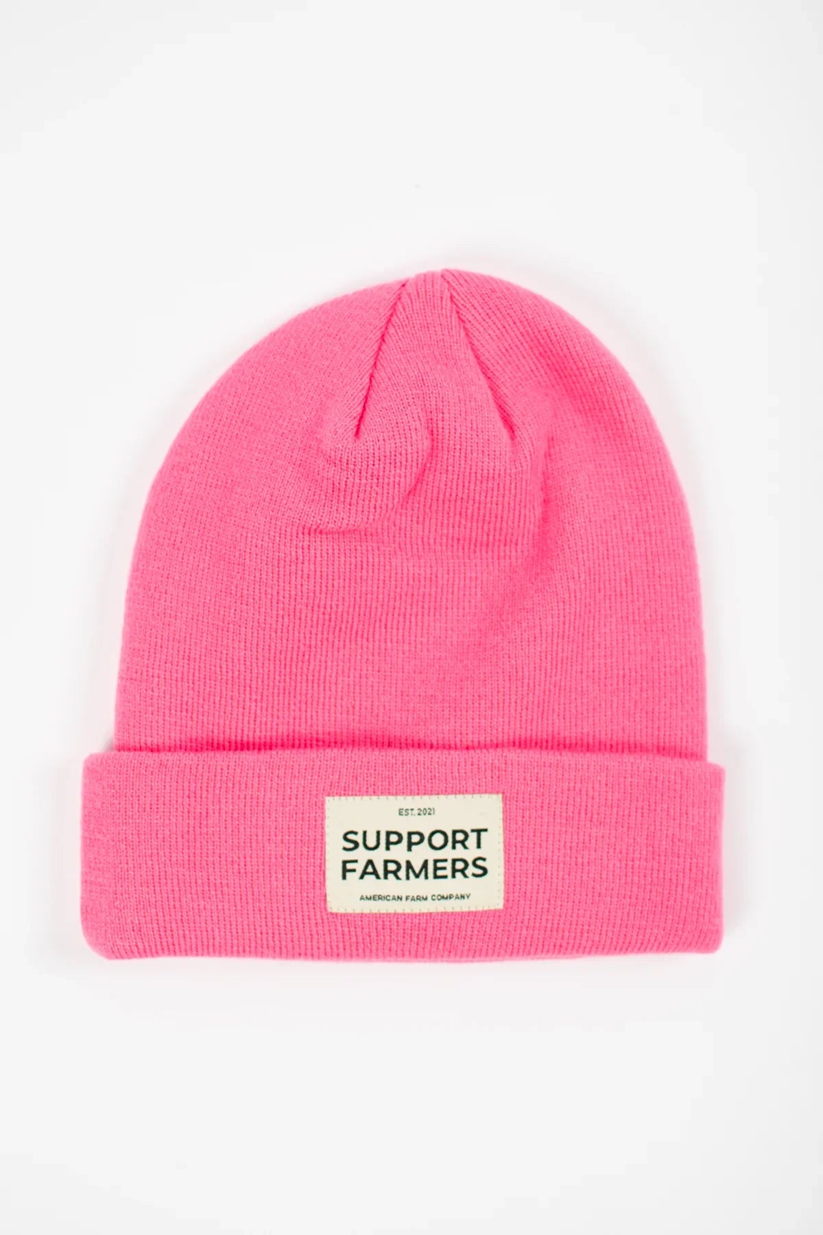 Hot Pink ‘Support Farmers’ Beanie