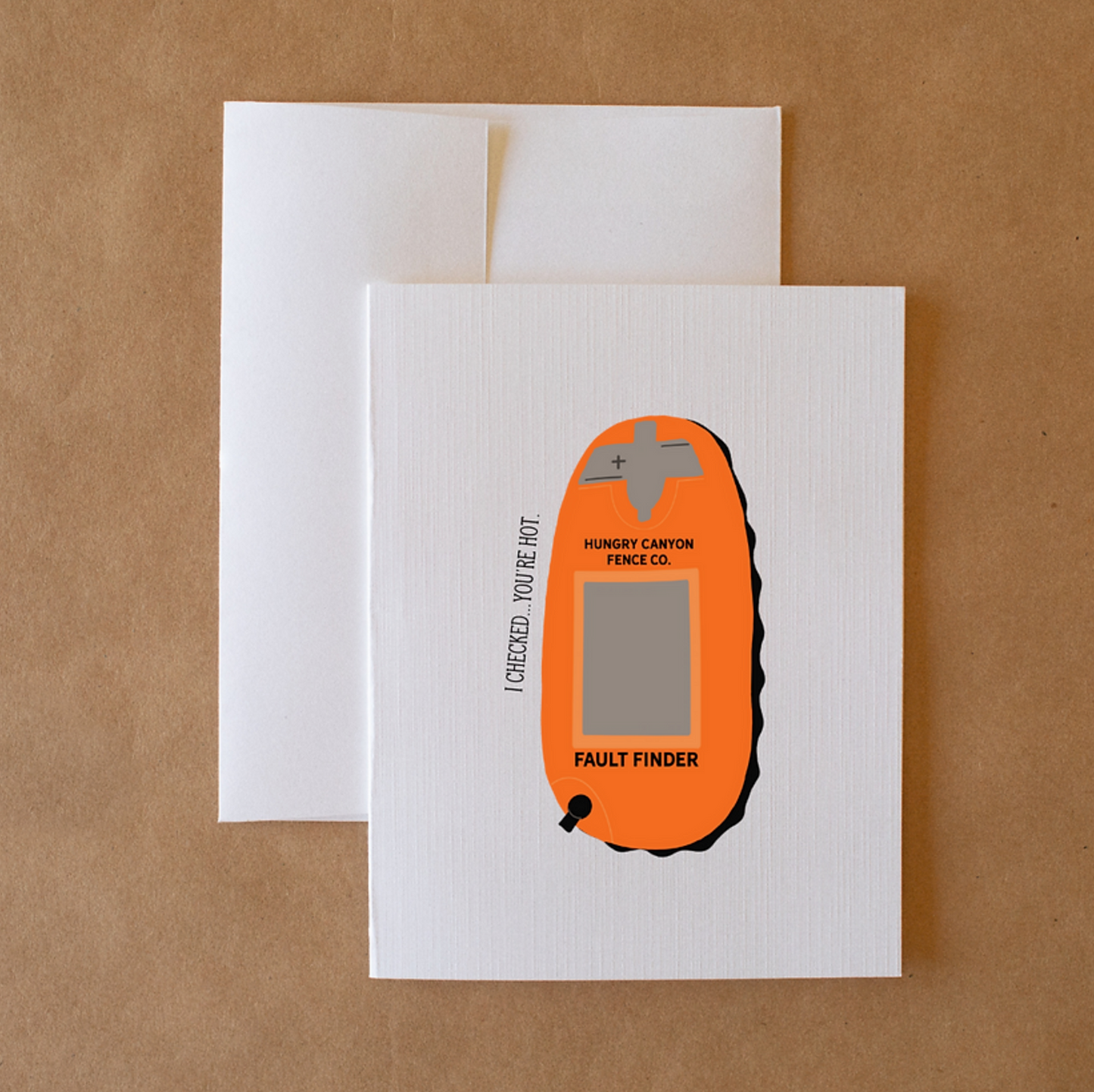 I Checked...You're Hot - Greeting Card