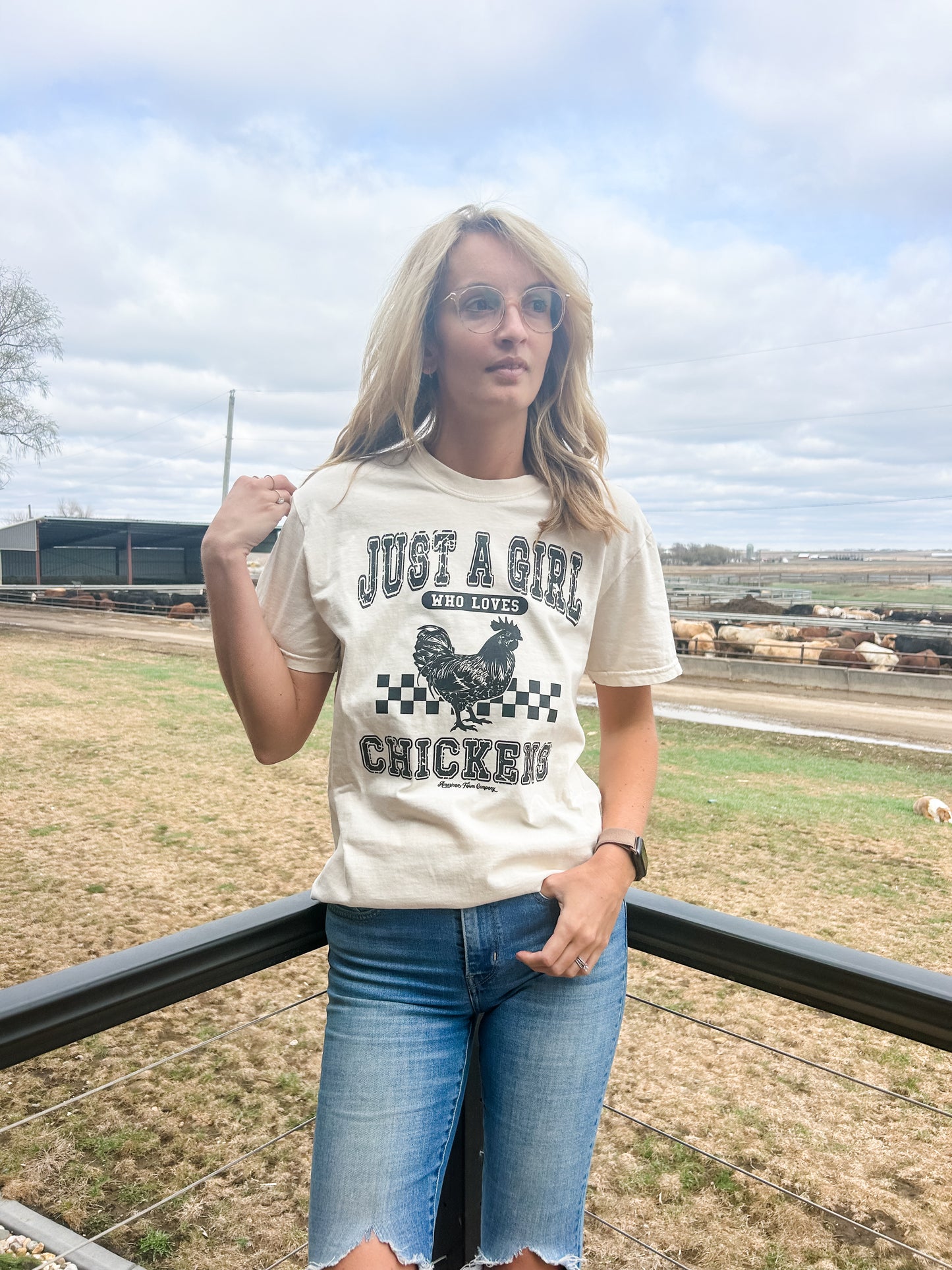 'Just A Girl Who Loves Chickens' Tee