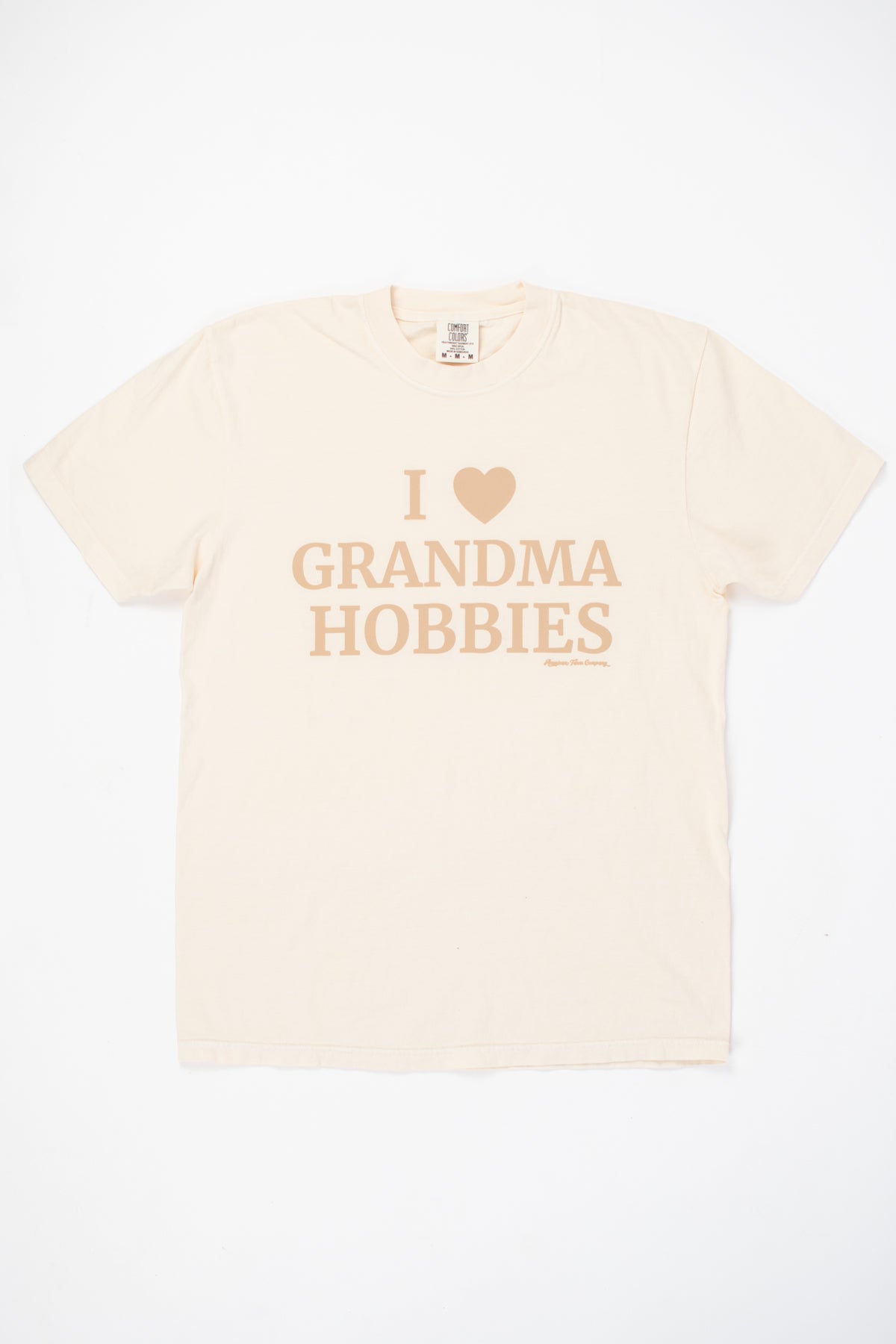 I 🖤 Grandma Hobbies Adult T-Shirt - Ivory