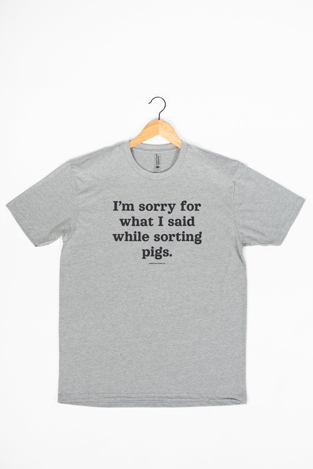 'Sorry For What I Said While Sorting Pigs' Tee