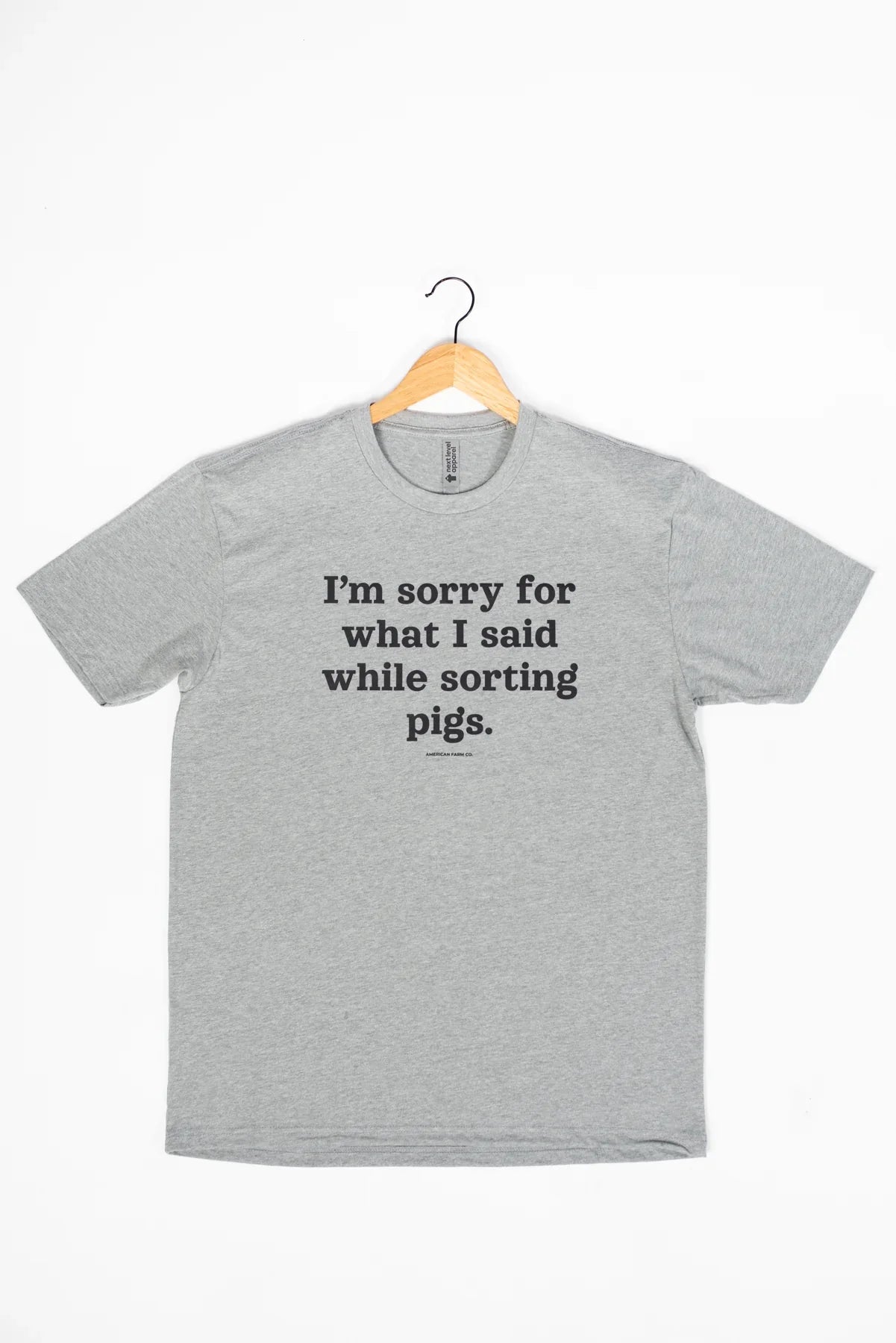 'Sorry For What I Said While Sorting Pigs' Tee