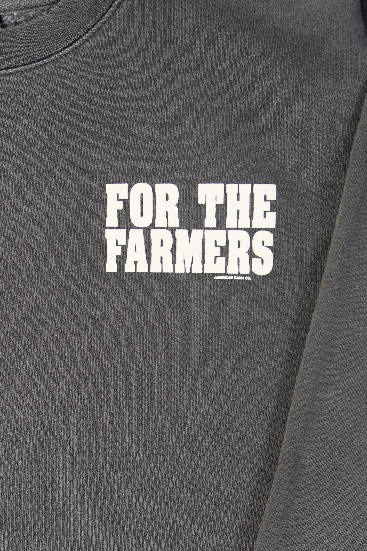 'I'm Here for the Farmers' Charcoal Crewneck