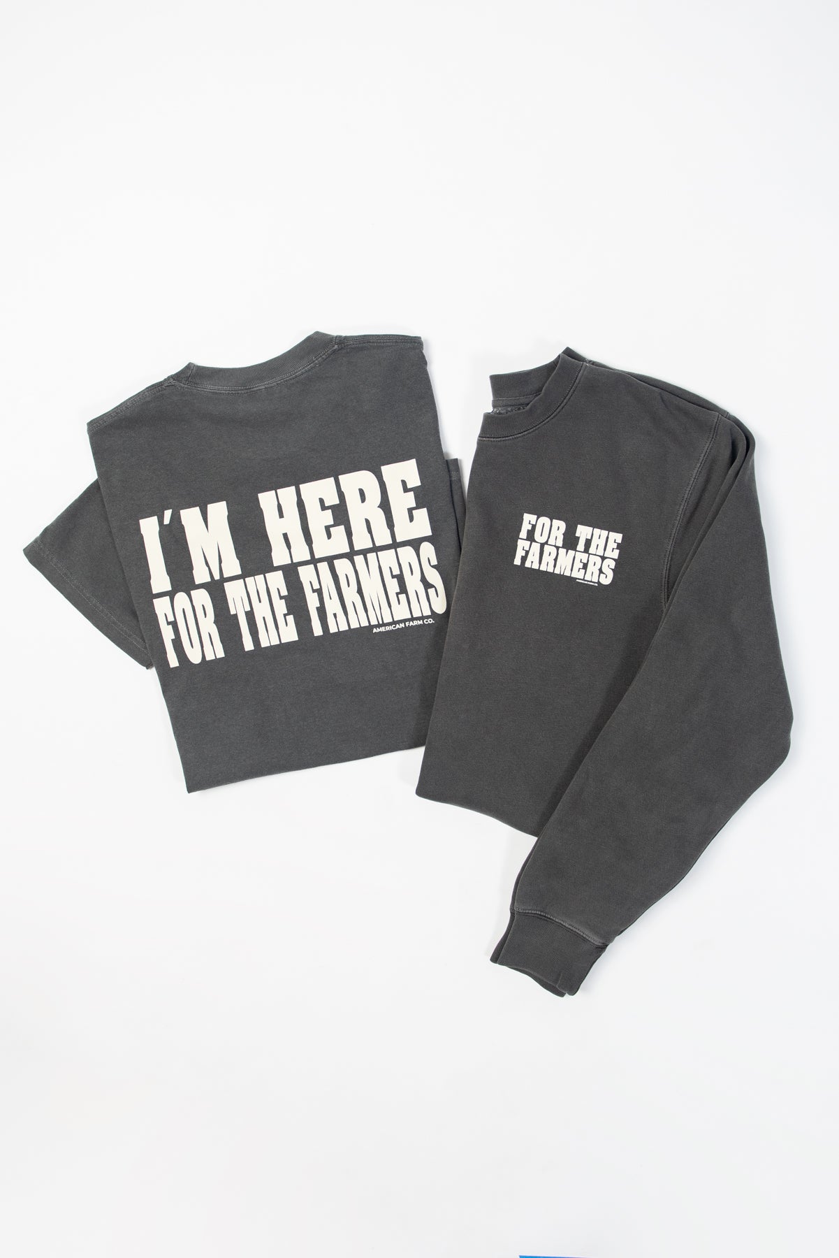 'I'm Here for the Farmers' Charcoal Crewneck
