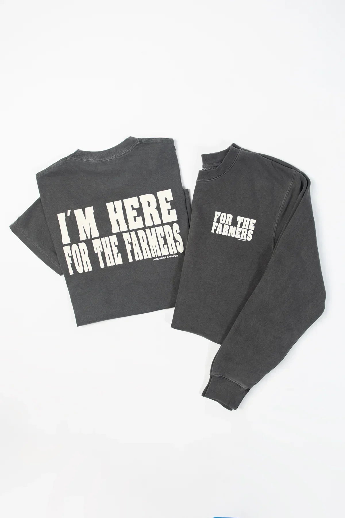 'I'm Here for the Farmers' Charcoal Tee