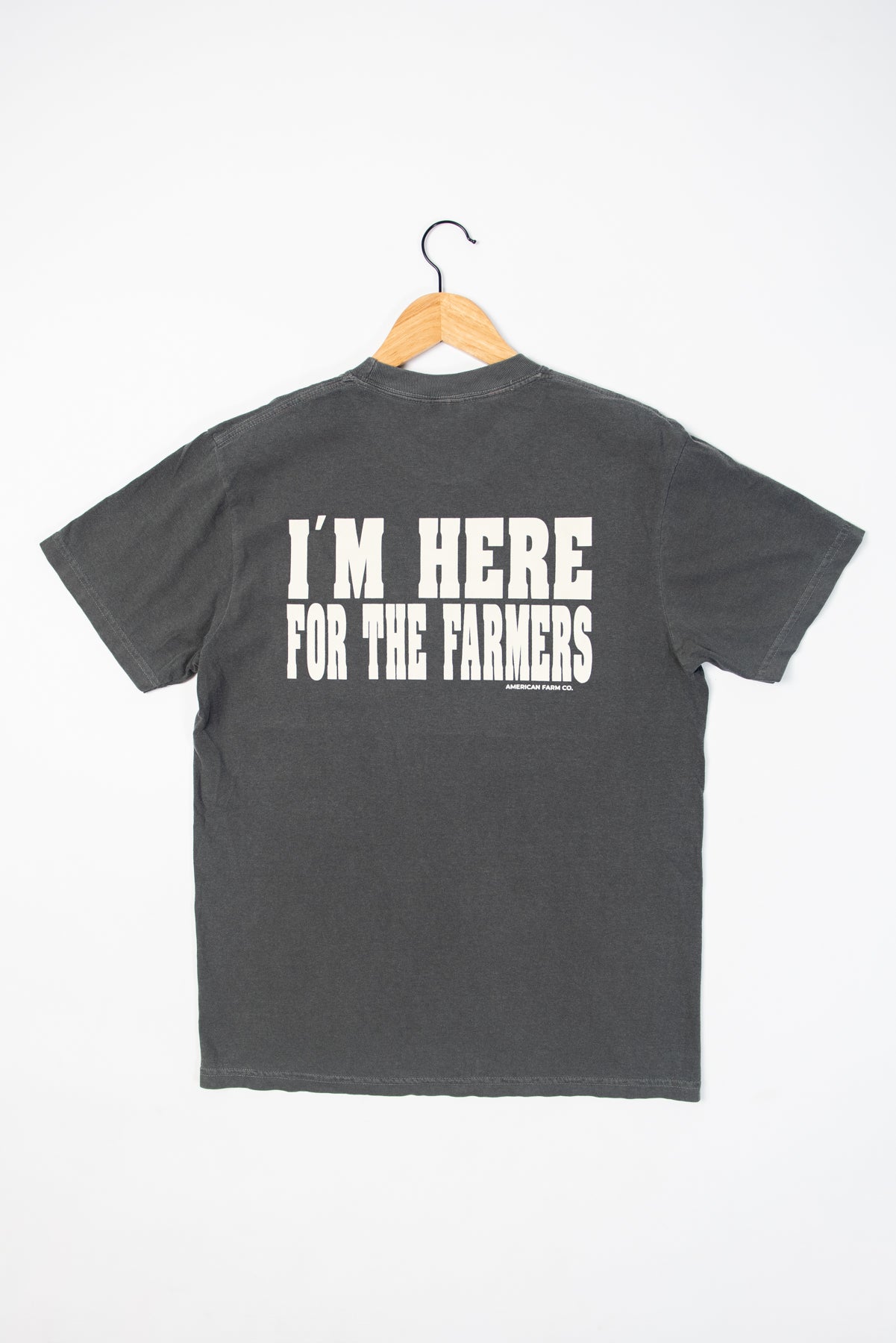 'I'm Here for the Farmers' Charcoal Tee