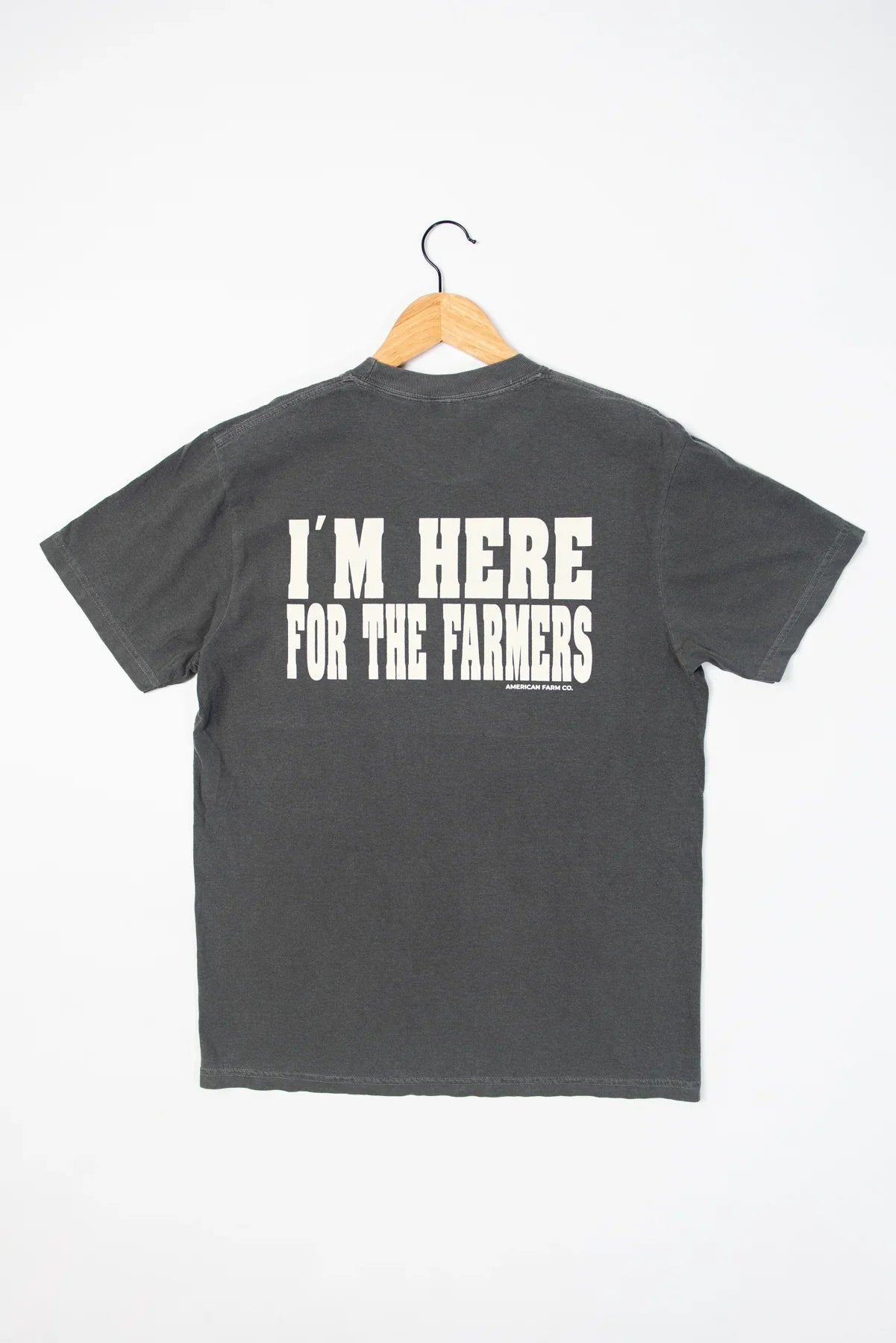 'I'm Here for the Farmers' Charcoal Tee