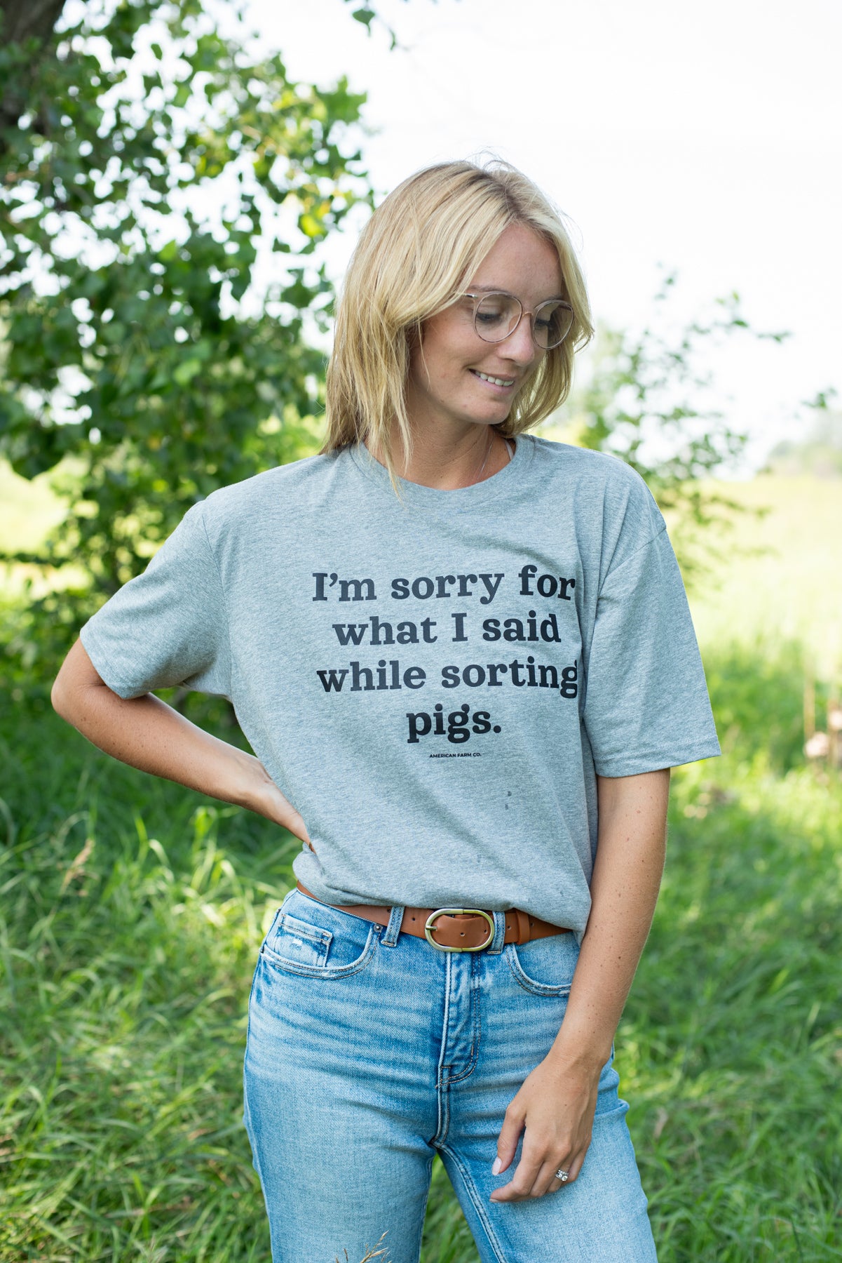 'Sorry For What I Said While Sorting Pigs' Tee