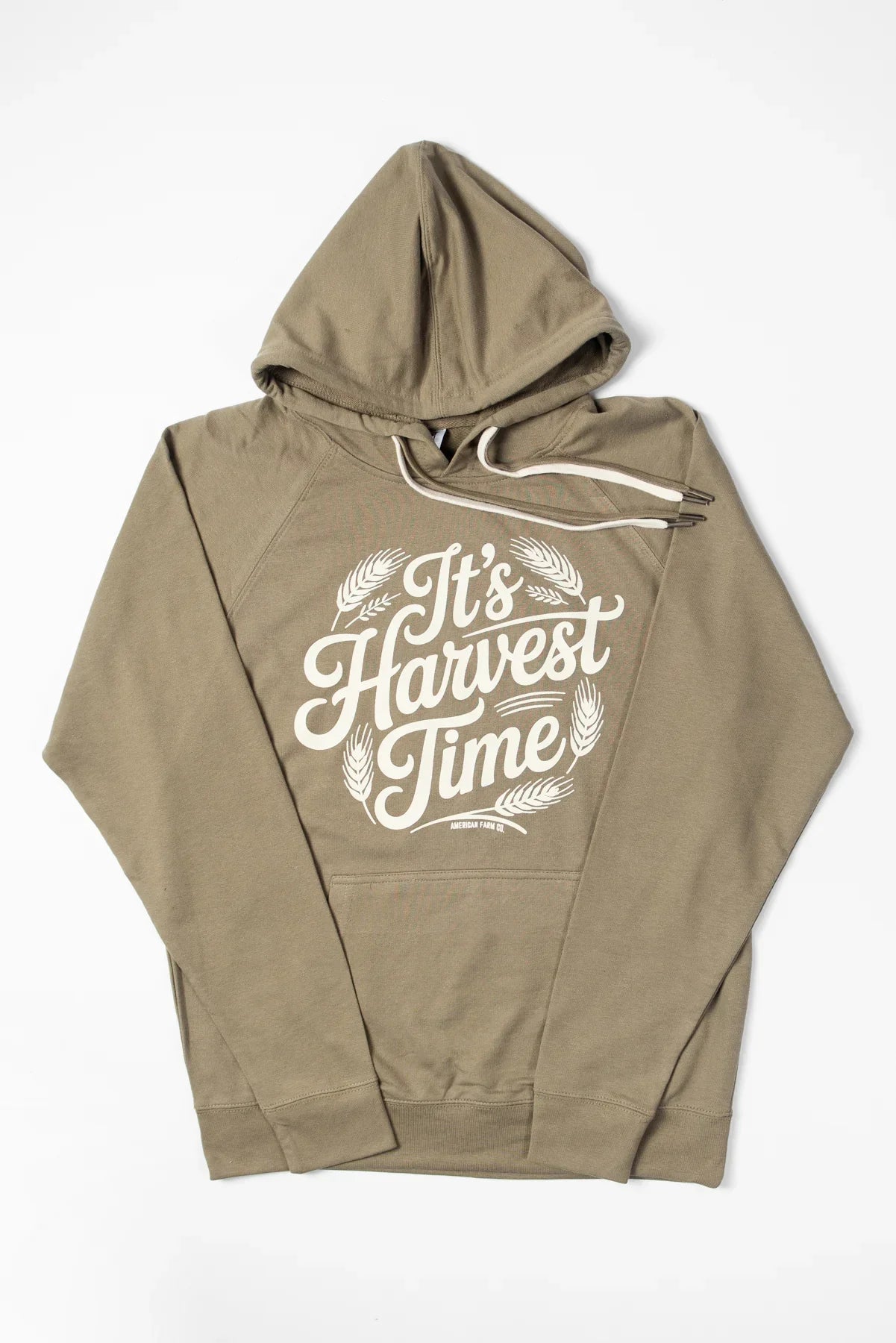 'It's Harvest Time' Olive Hoodie