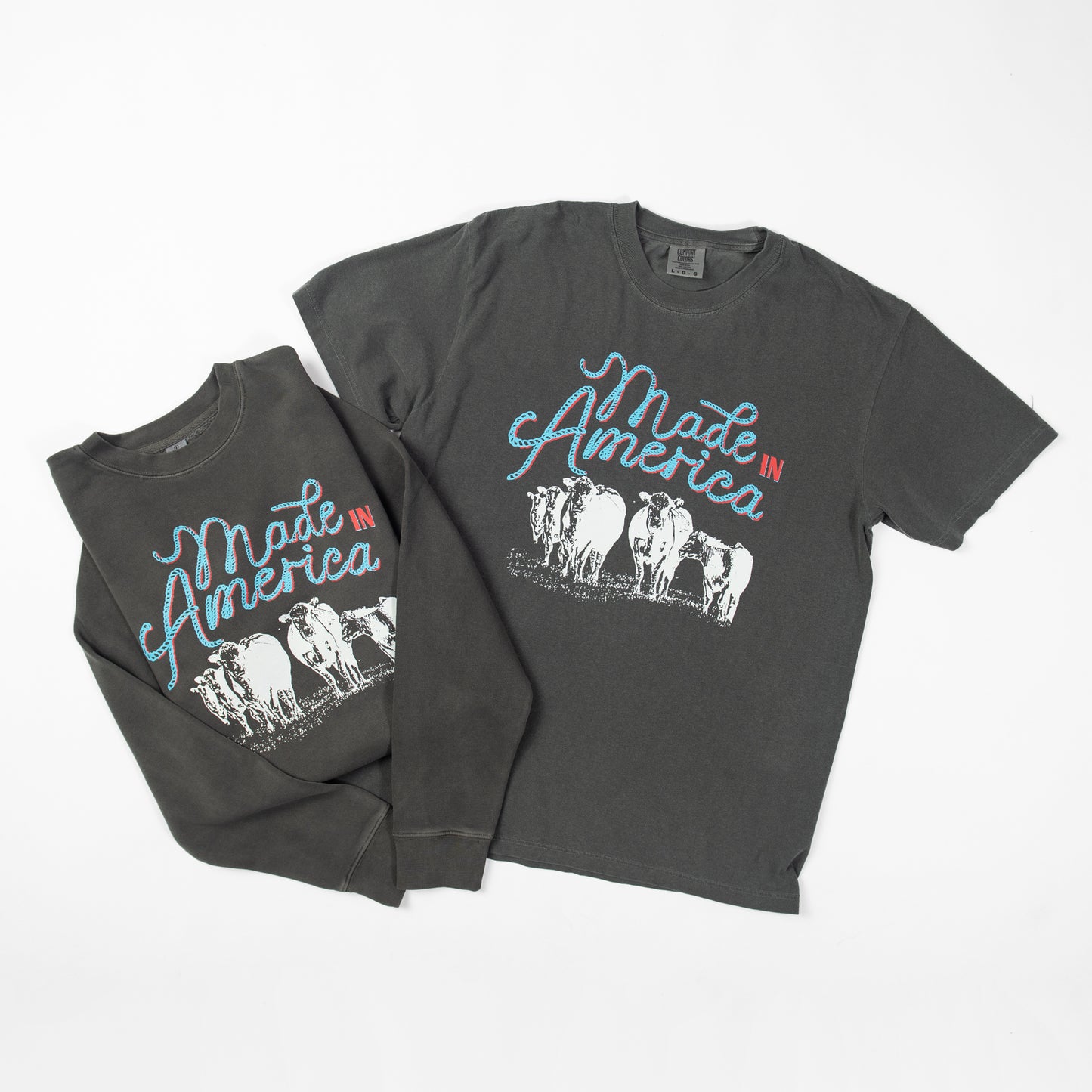 'Made in America' Charcoal Crewneck - American Farm Company