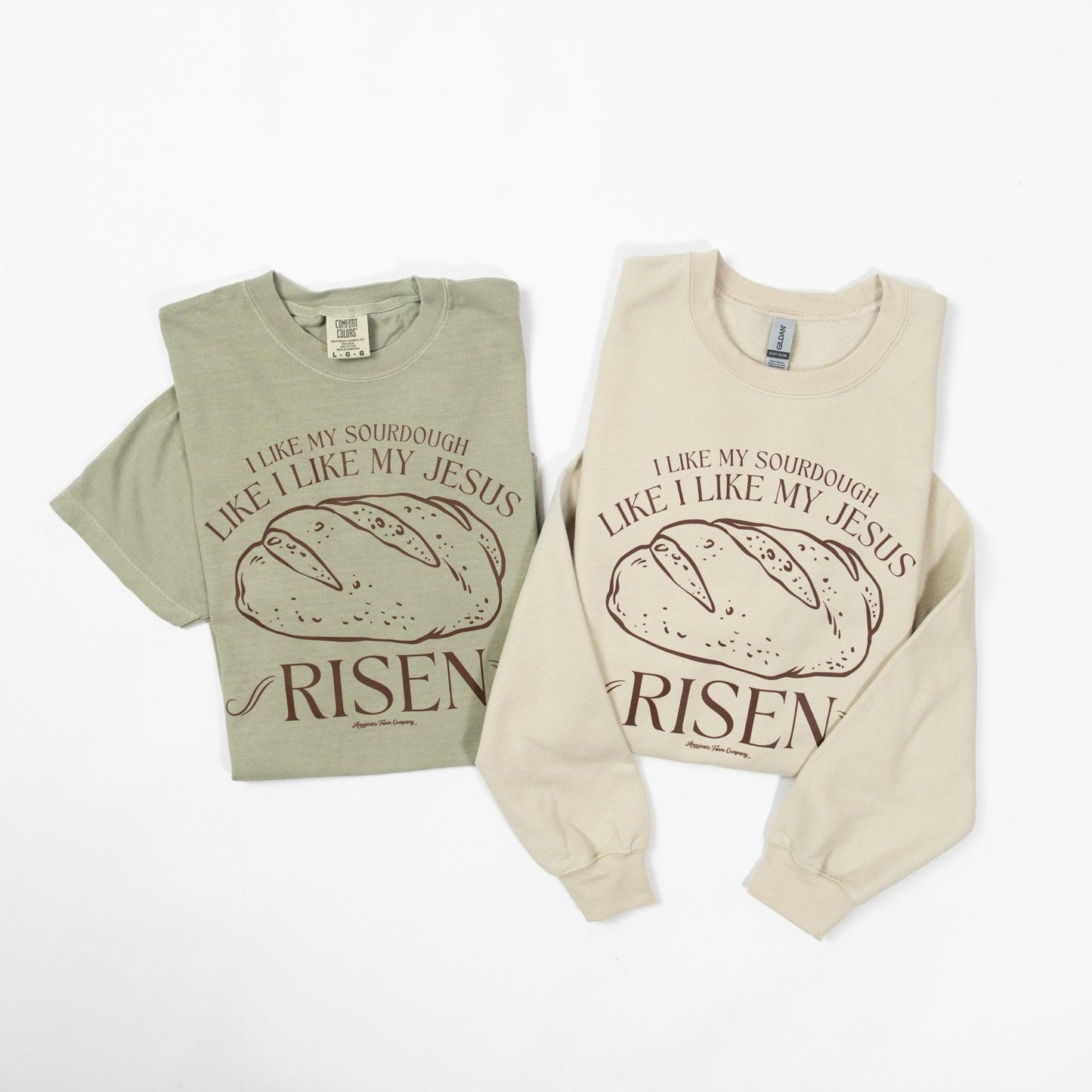 'I Like My Sourdough, Like I Like My Jesus - RISEN' Tee - American Farm Company