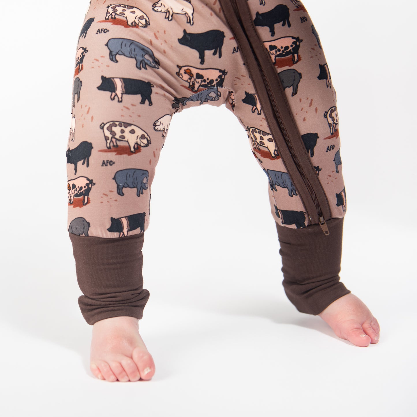 Pig Baby Bamboo Zippy