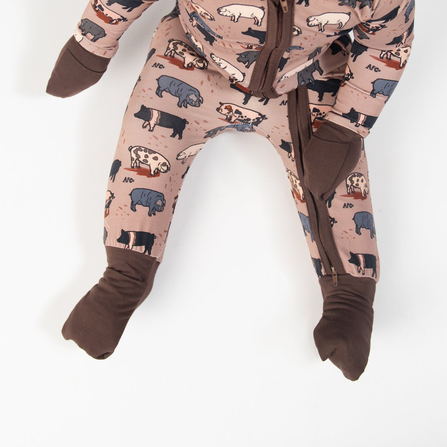 Pig Baby Bamboo Zippy