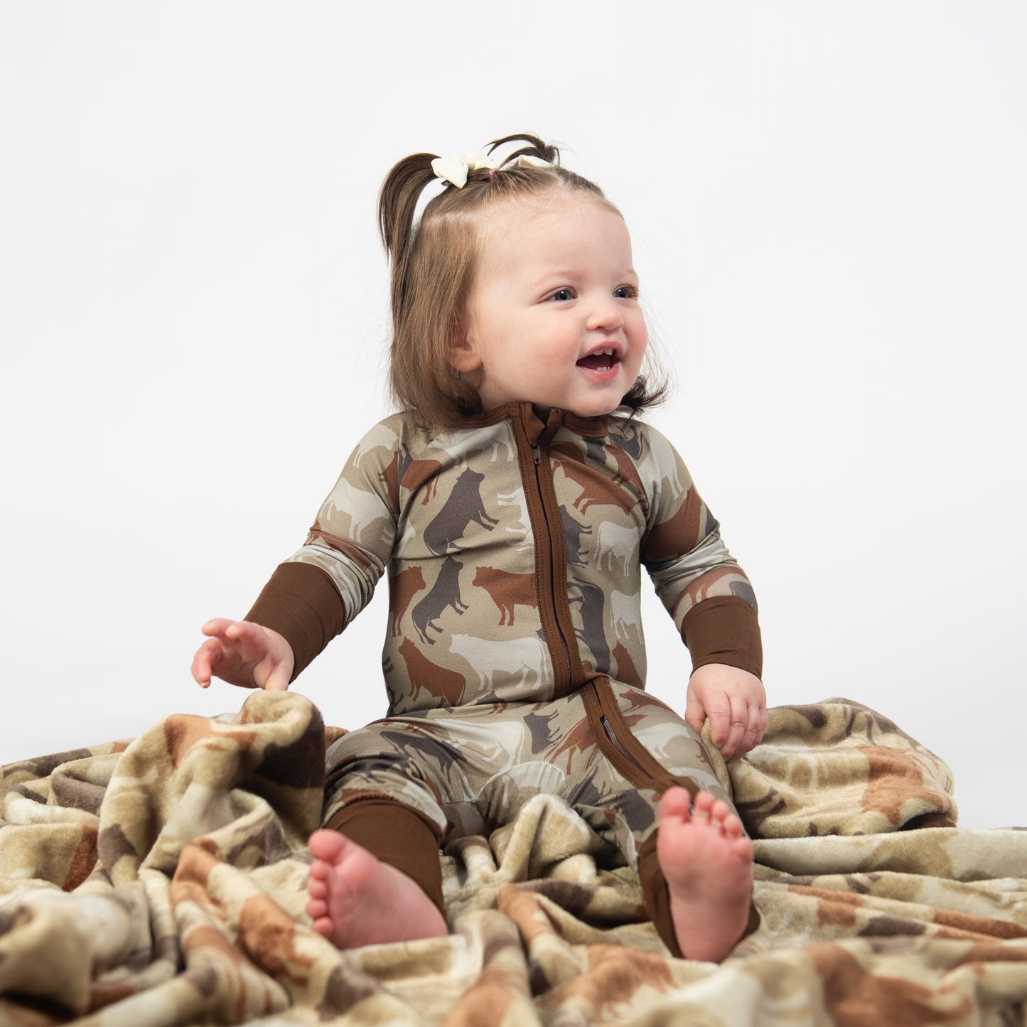 Cow Camo™ Baby Bamboo Zippy