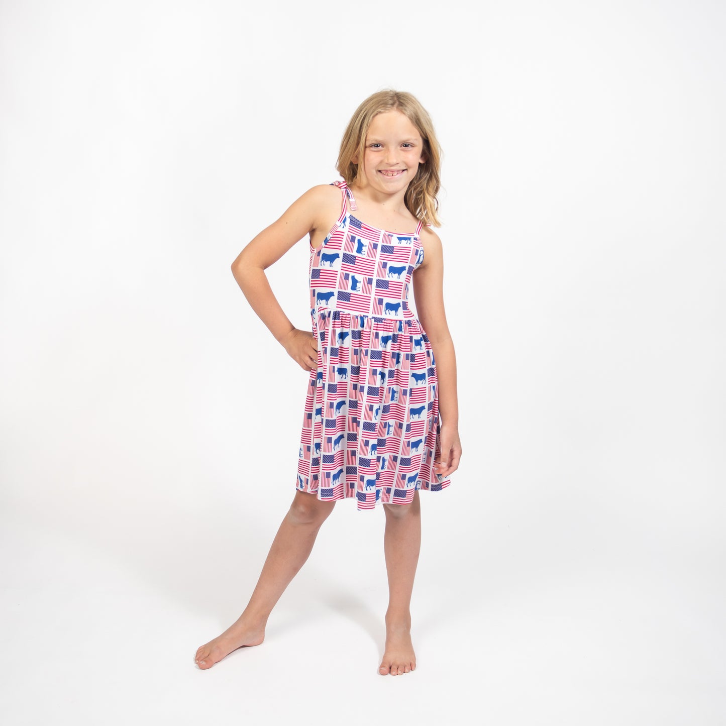 Flags & Steers Toddler/Youth Bamboo Dress