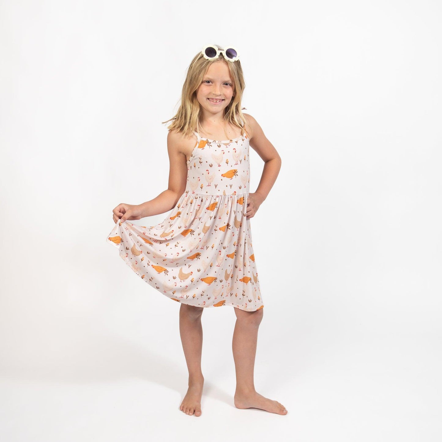 Cottage Chicken Toddler/Youth Bamboo Dress