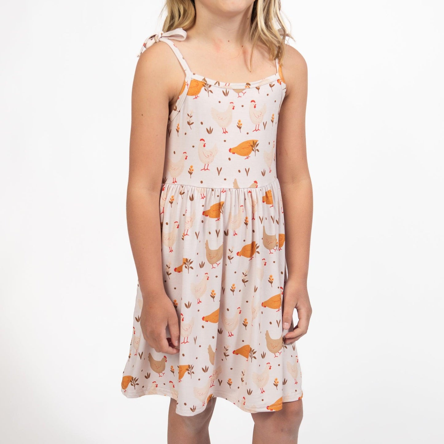 Cottage Chicken Toddler/Youth Bamboo Dress