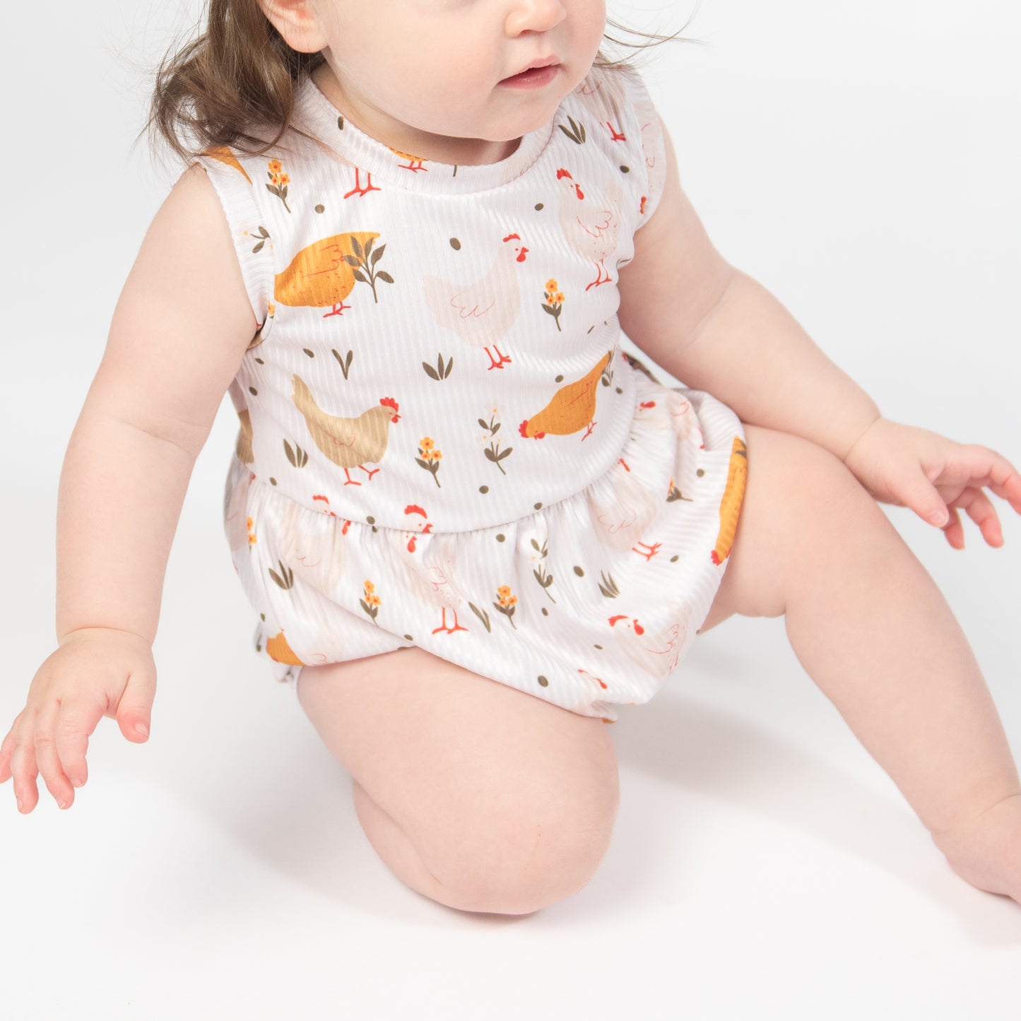 Cottage Chicken Baby Bubble Romper