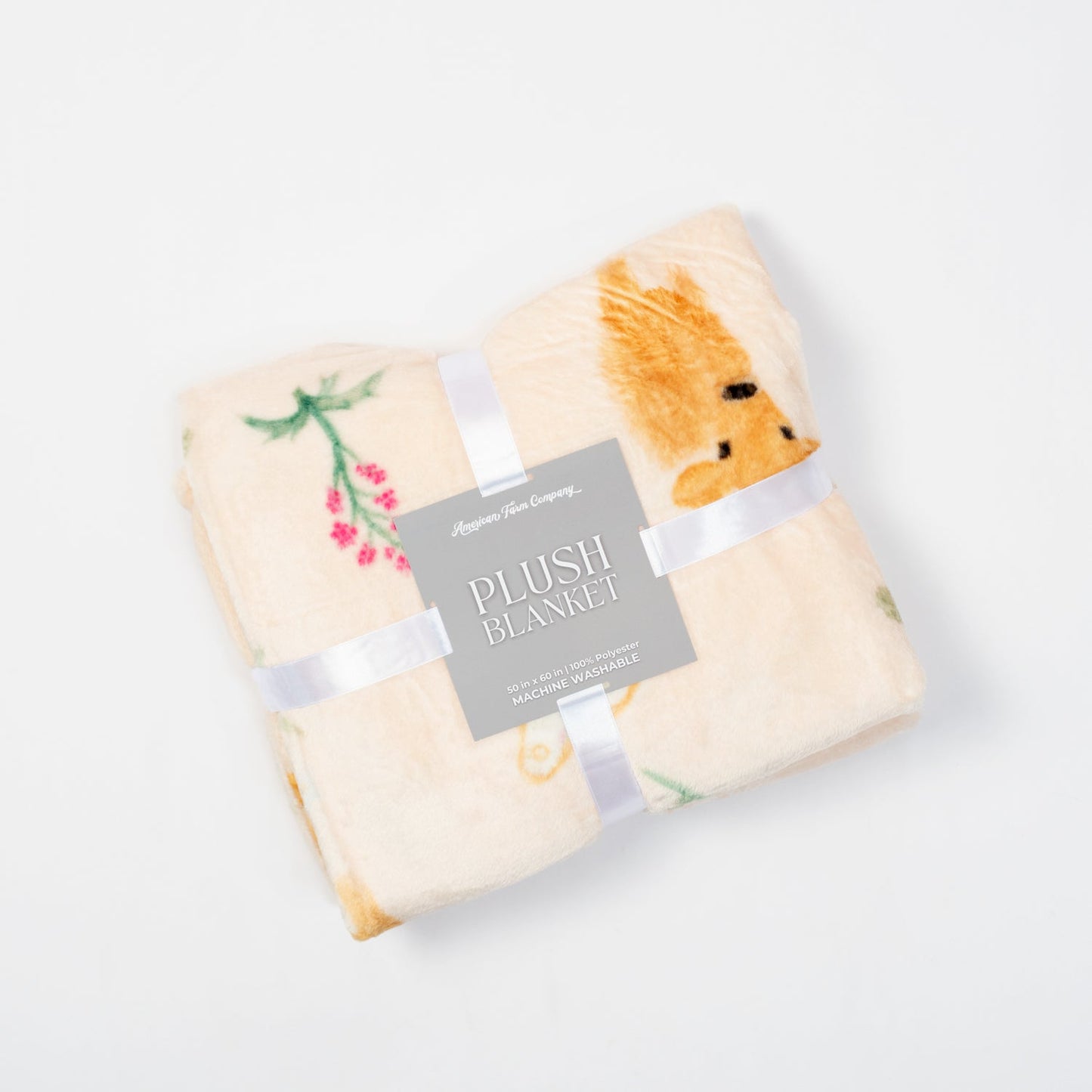 Jersey Calves & Ear Tag Plush Blanket - American Farm Company