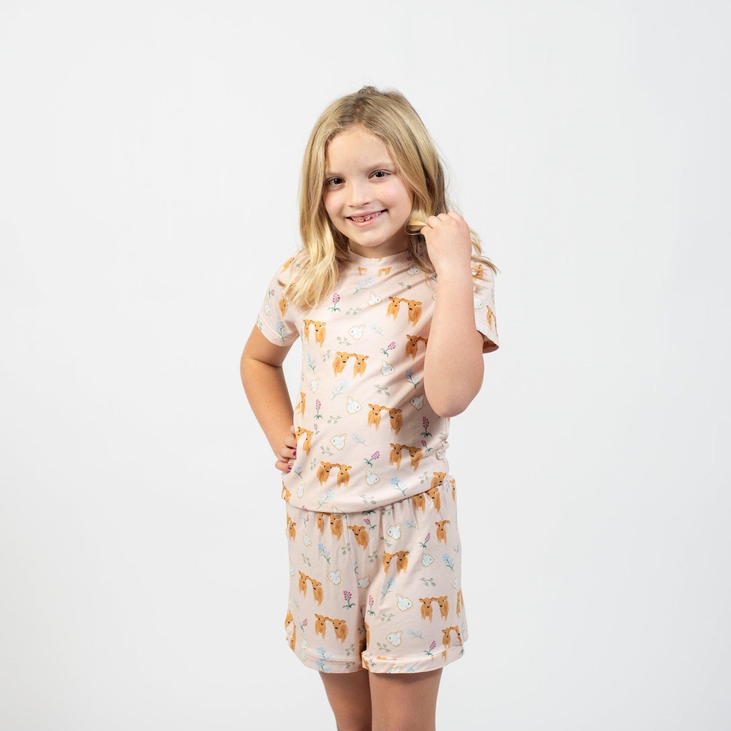Jersey Calves & Ear Tags Toddler/Youth Bamboo Pajama Set - American Farm Company