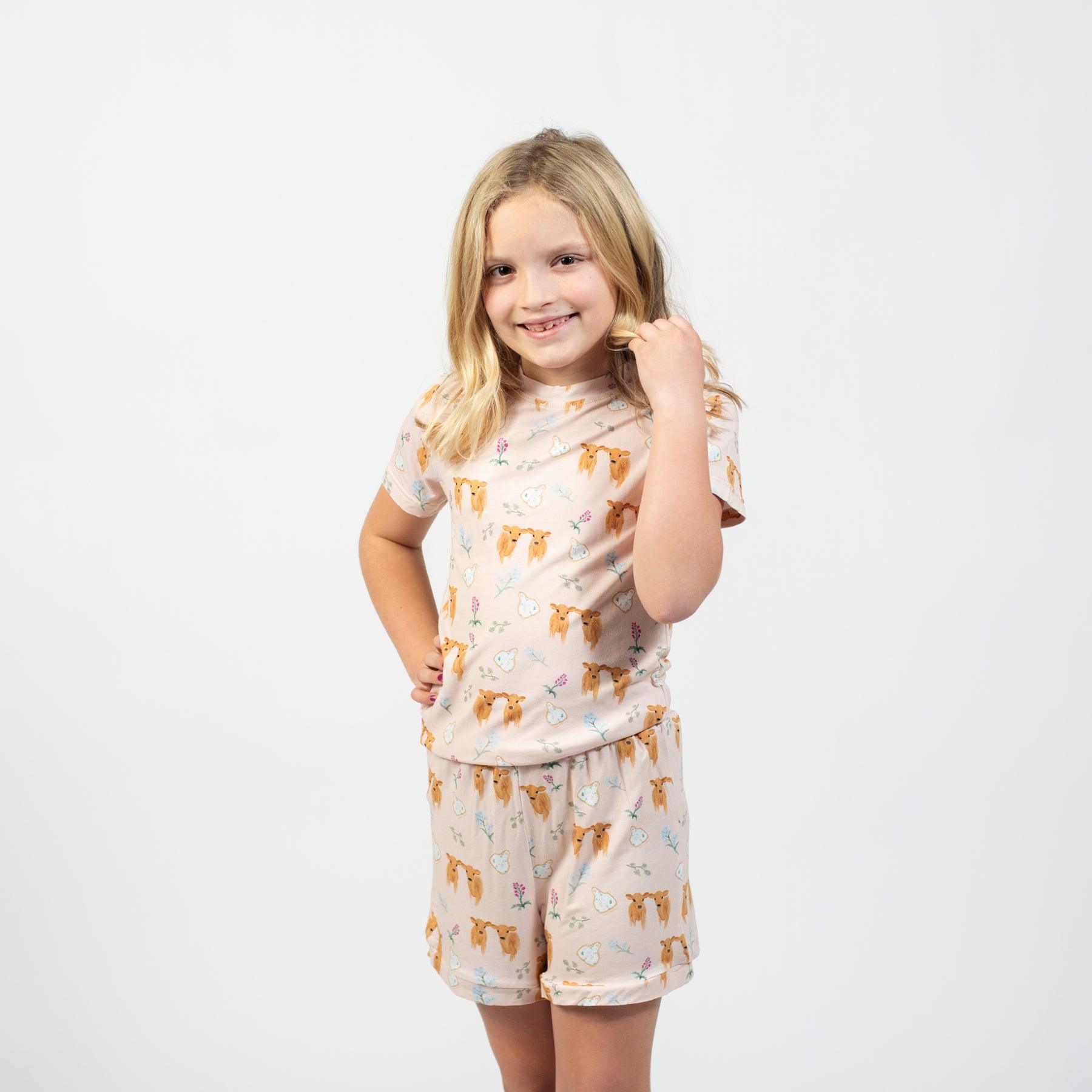 Jersey Calves & Ear Tags Toddler/Youth Bamboo Pajama Set - American Farm Company